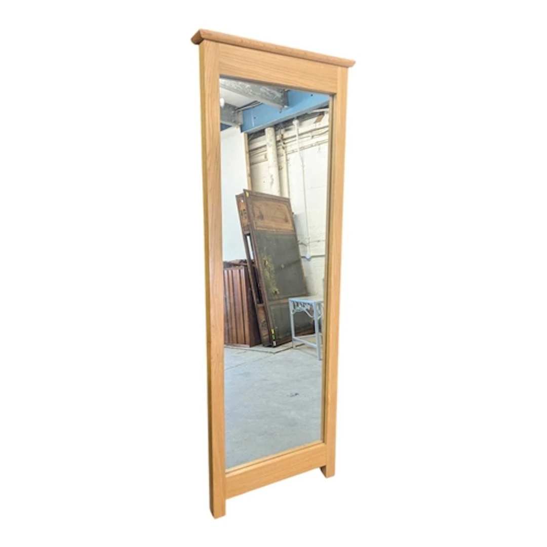 Oak Furniture Land - Contemporary oak cheval full length mir...