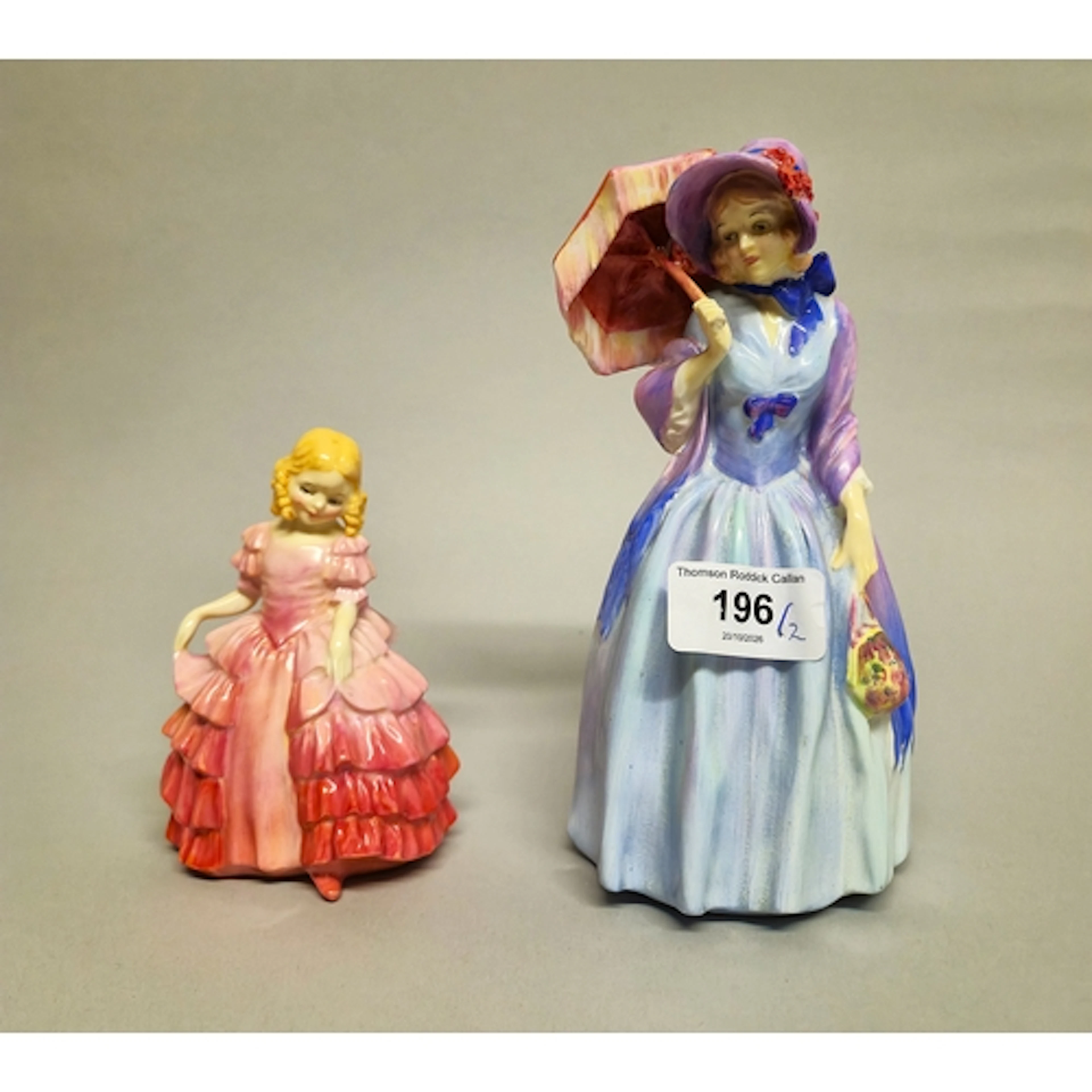 Doulton & Co potted figurine of Miss Demure HN 1440, and...
