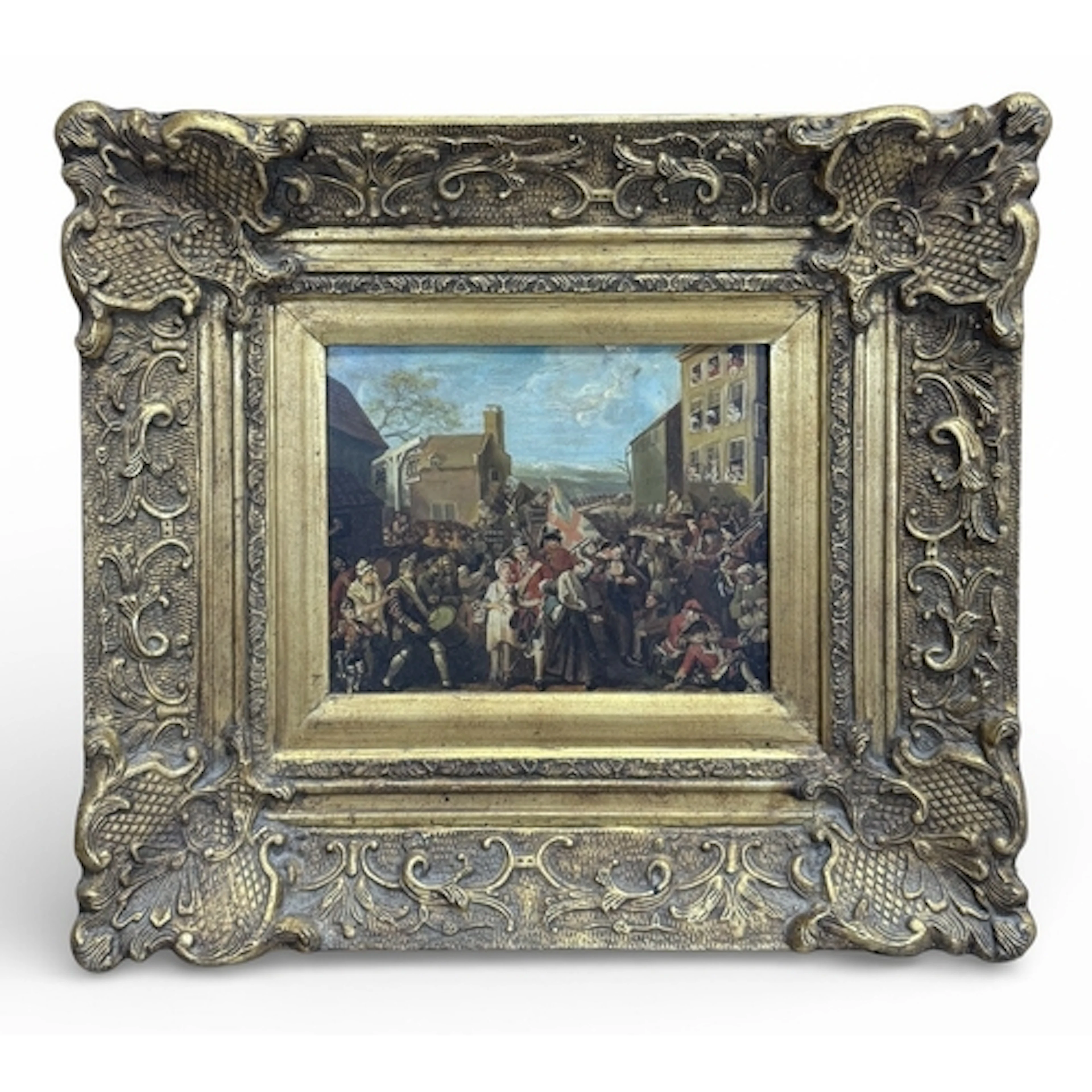 AFTER WILLIAM HOGARTH (BRITISH 1697-1764): AN OIL PAINTING O...