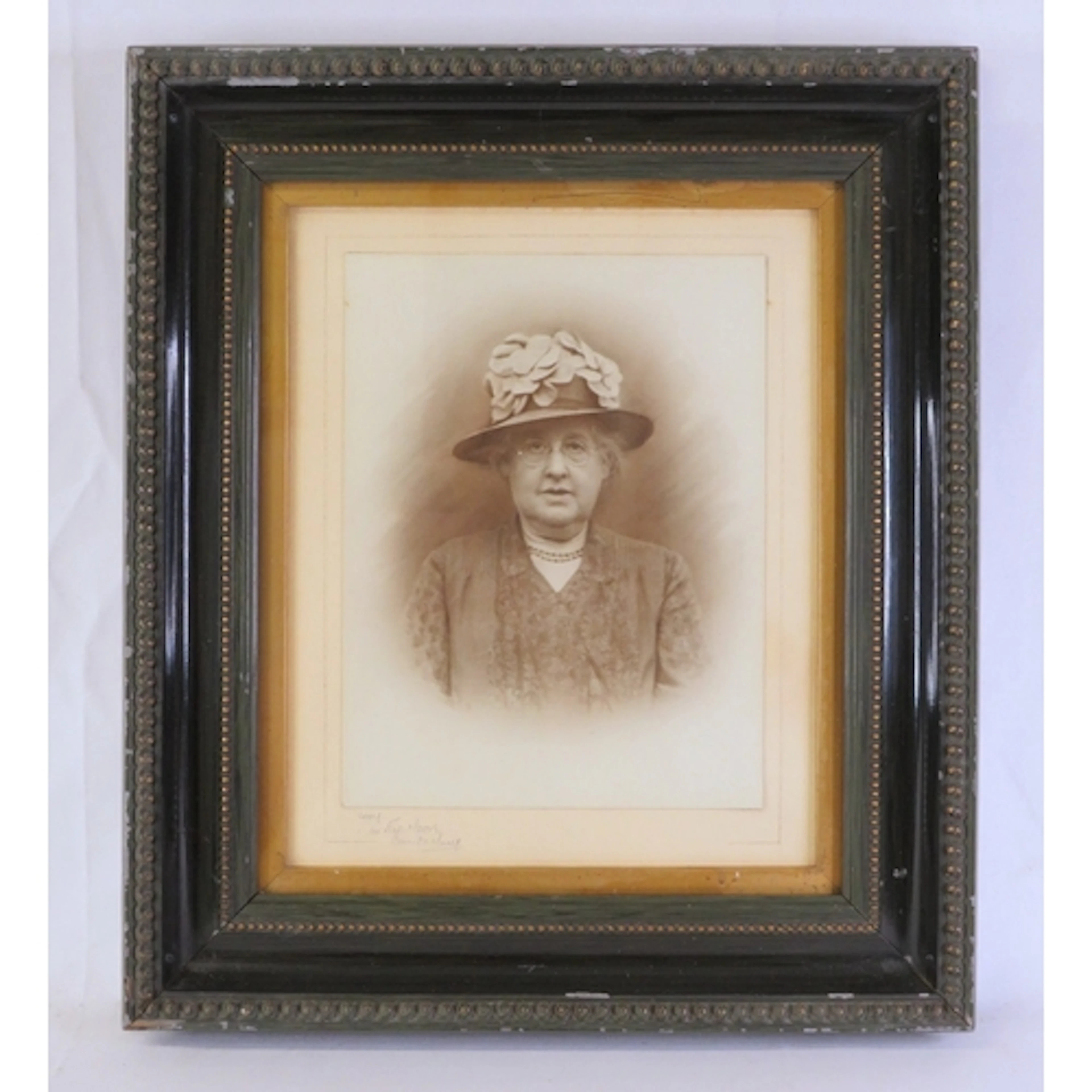 F/g Vintage Black & White Photographic Print, lady wearing a...