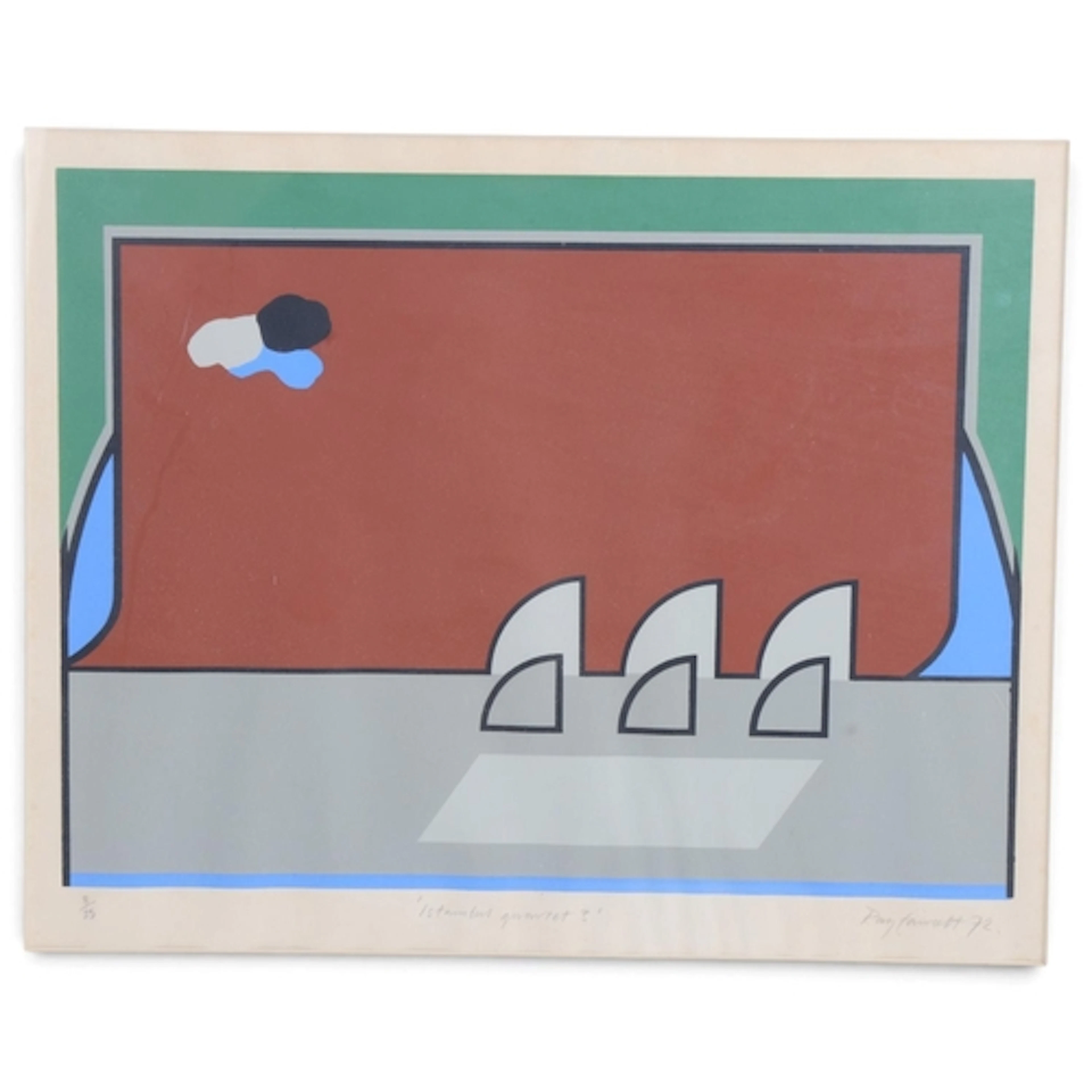 RAY FAWCETT (1934), "Istanbul Quartet 3" ltd print 8/25, sig...