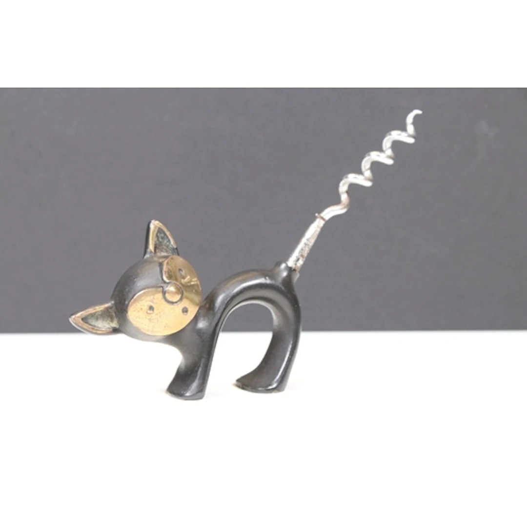 In the manner of Walter Bosse, bronze corkscrew in the form ...
