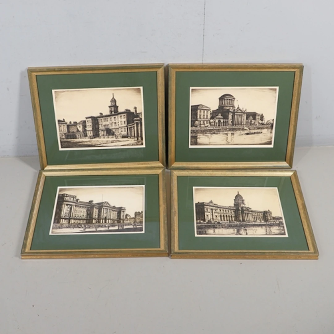 KENNETH STEEL (1906-1970). DUBLIN VIEWS (4). (d) Dublin Four...