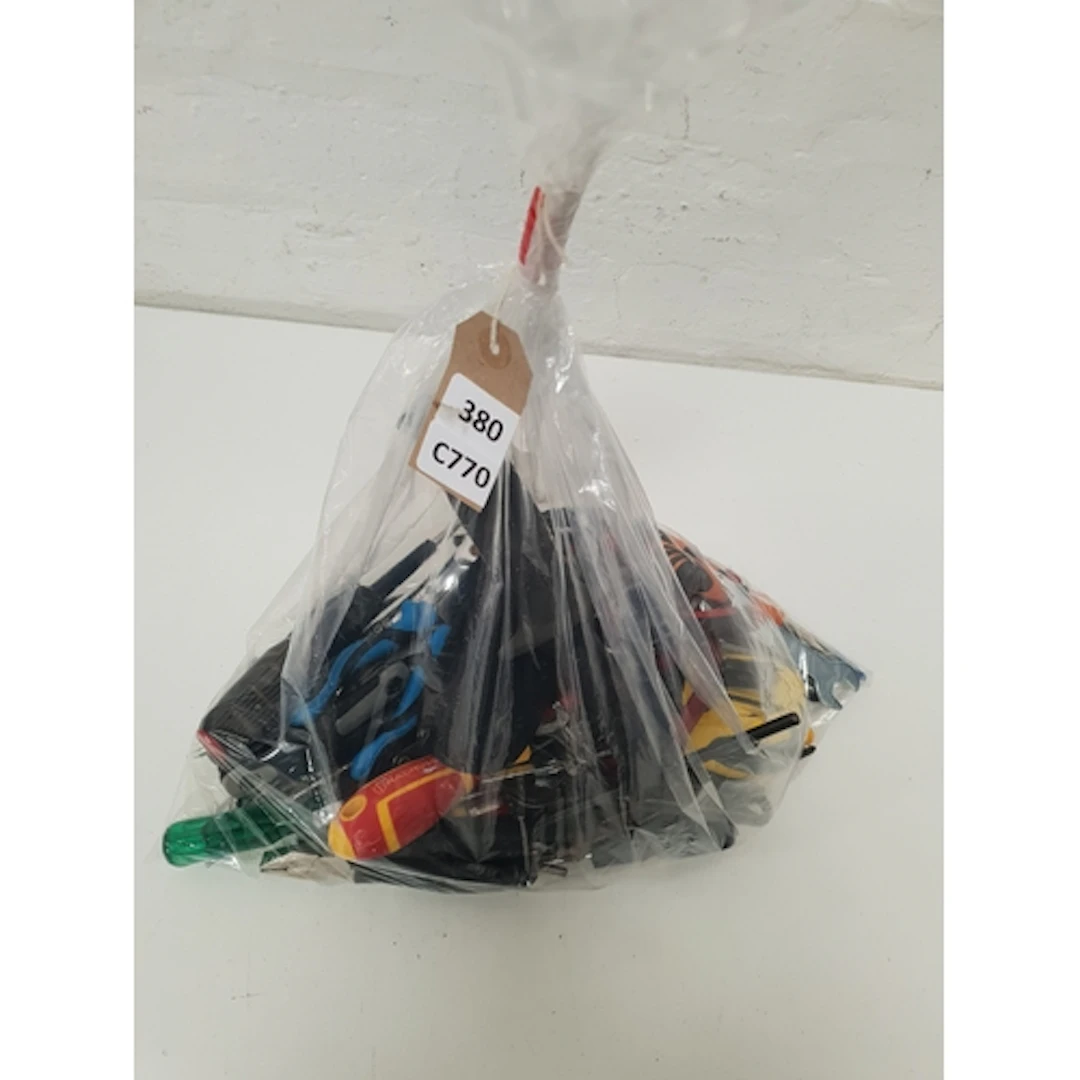 ONE BAG OF MIXED TOOLS including screwdrivers and drill bits...