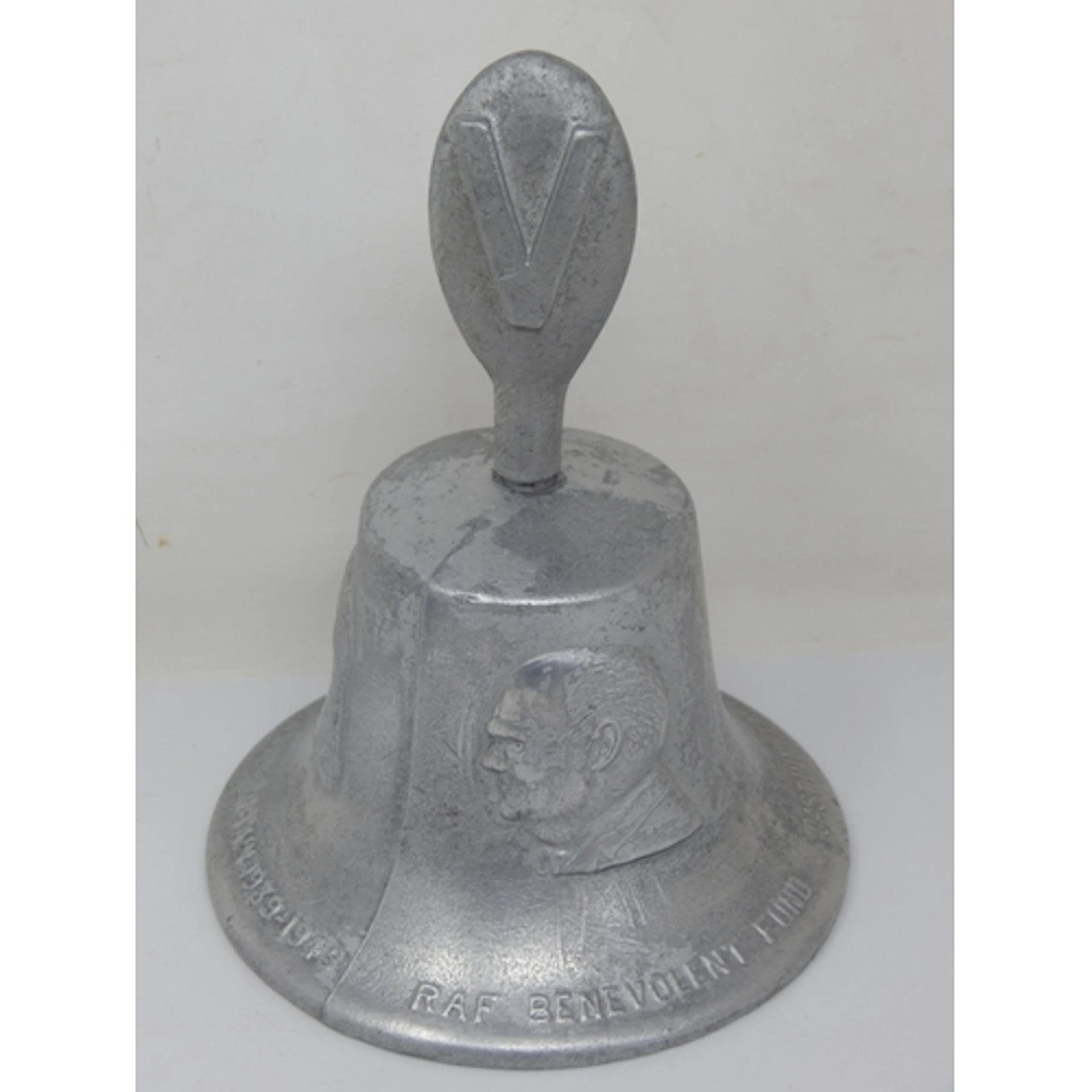WWII R.A.F Victory Bell Cast in Metal From German Aircraft S...
