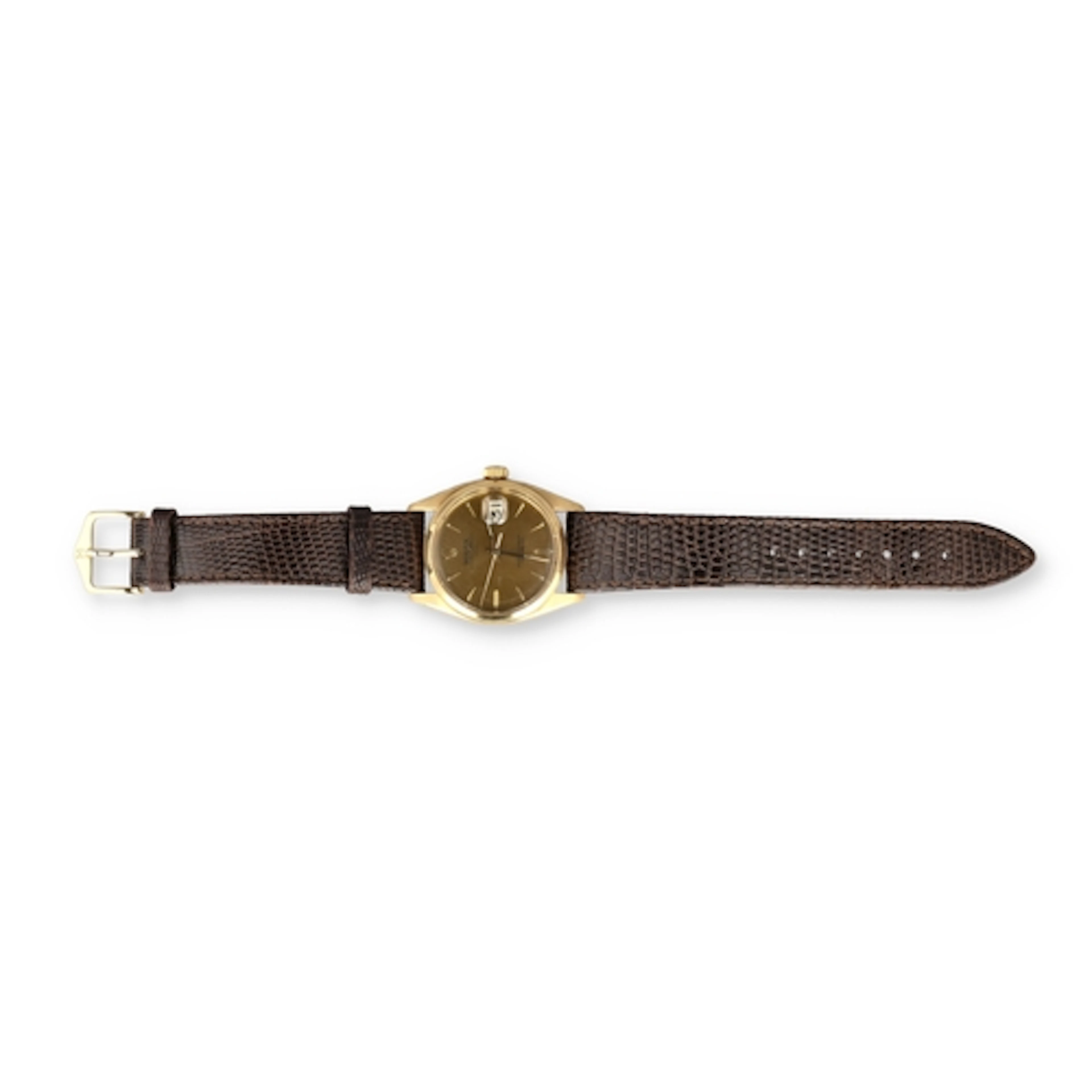 ROLEX: AN 18CT GOLD OYSTER-PERPETUAL DAY-DATE GENTLEMAN'S WA...