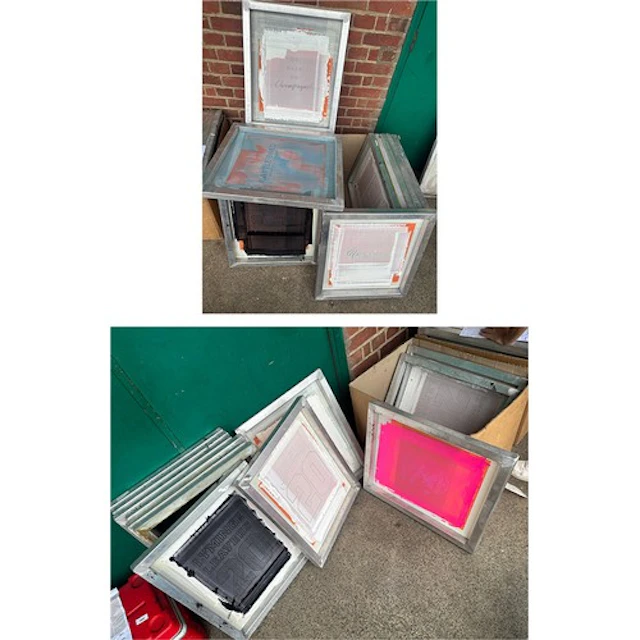 Aluminum Screen Print Frames 9 (1 Box) No Pain No champagne,...