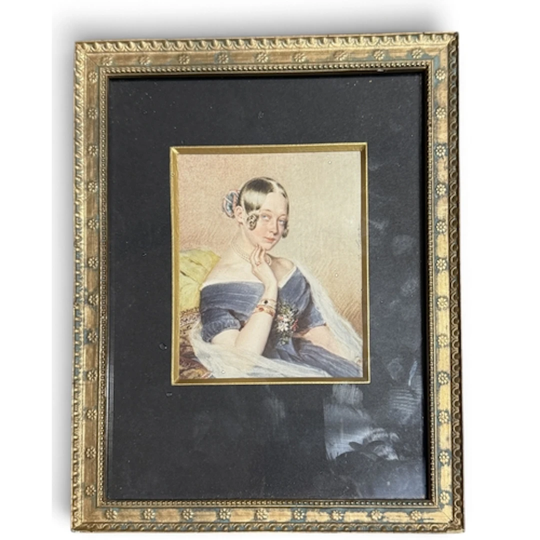 CARL VON SAAR (AUSTRIAN, 1797-1853): PORTRAIT OF A WOMAN Wat...