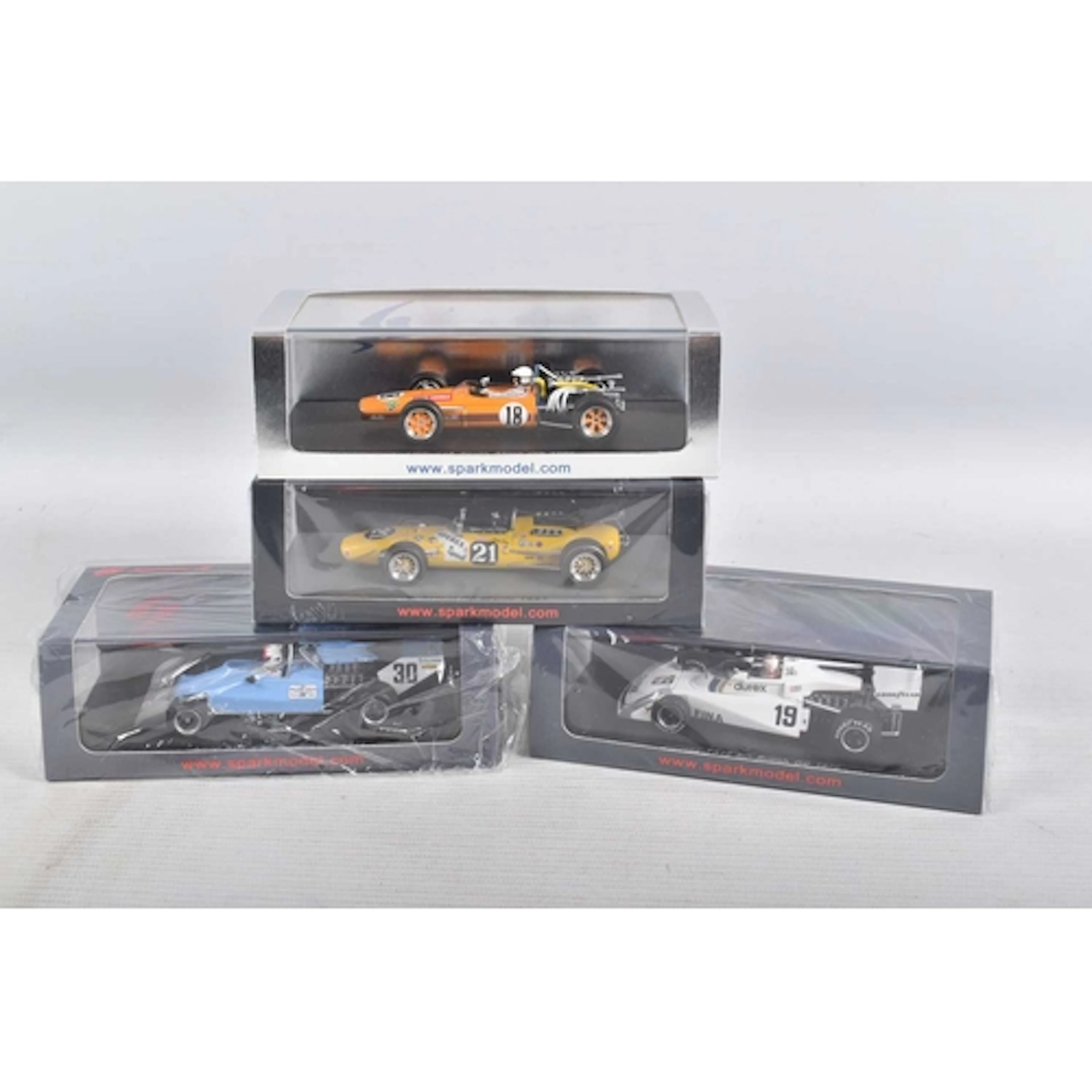 FOUR BOXED MINIMAX SPARK MODEL VEHICLES, to include a sealed...