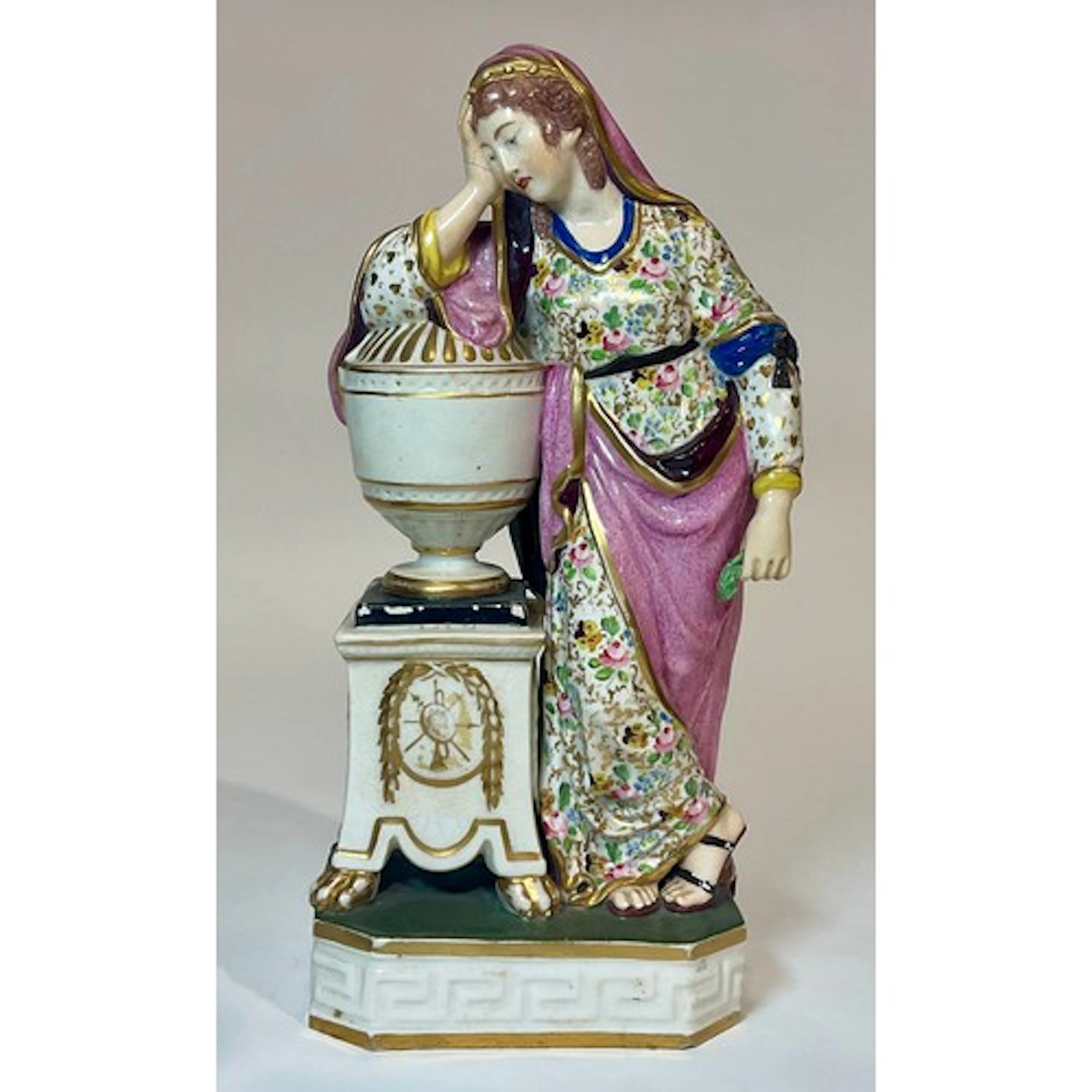 A Derby figure, Andromache, Weeping Over Hectors Ashes, she ...