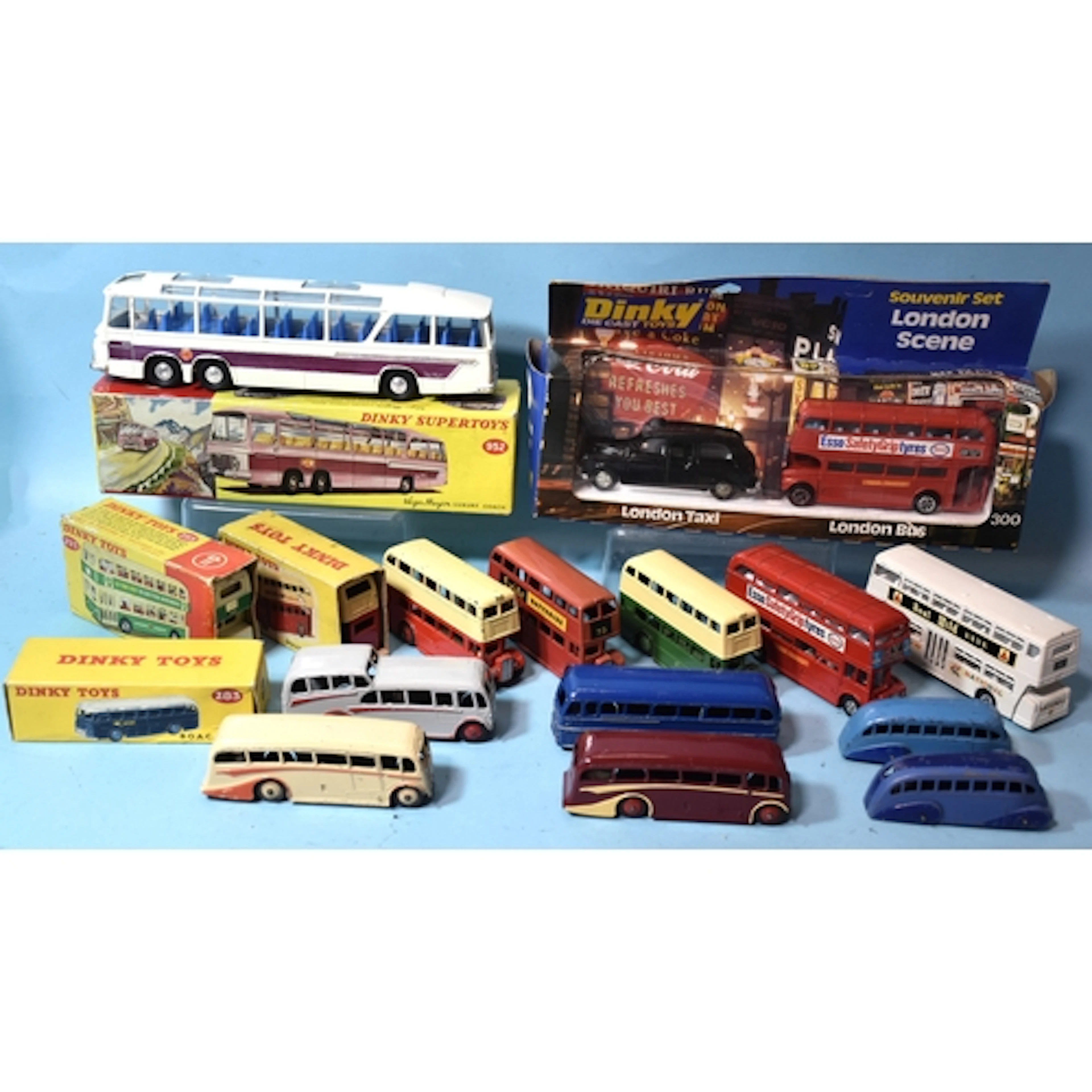 Dinky Toys, 952 Vega Major Luxury Coach and 300 "London Scen...