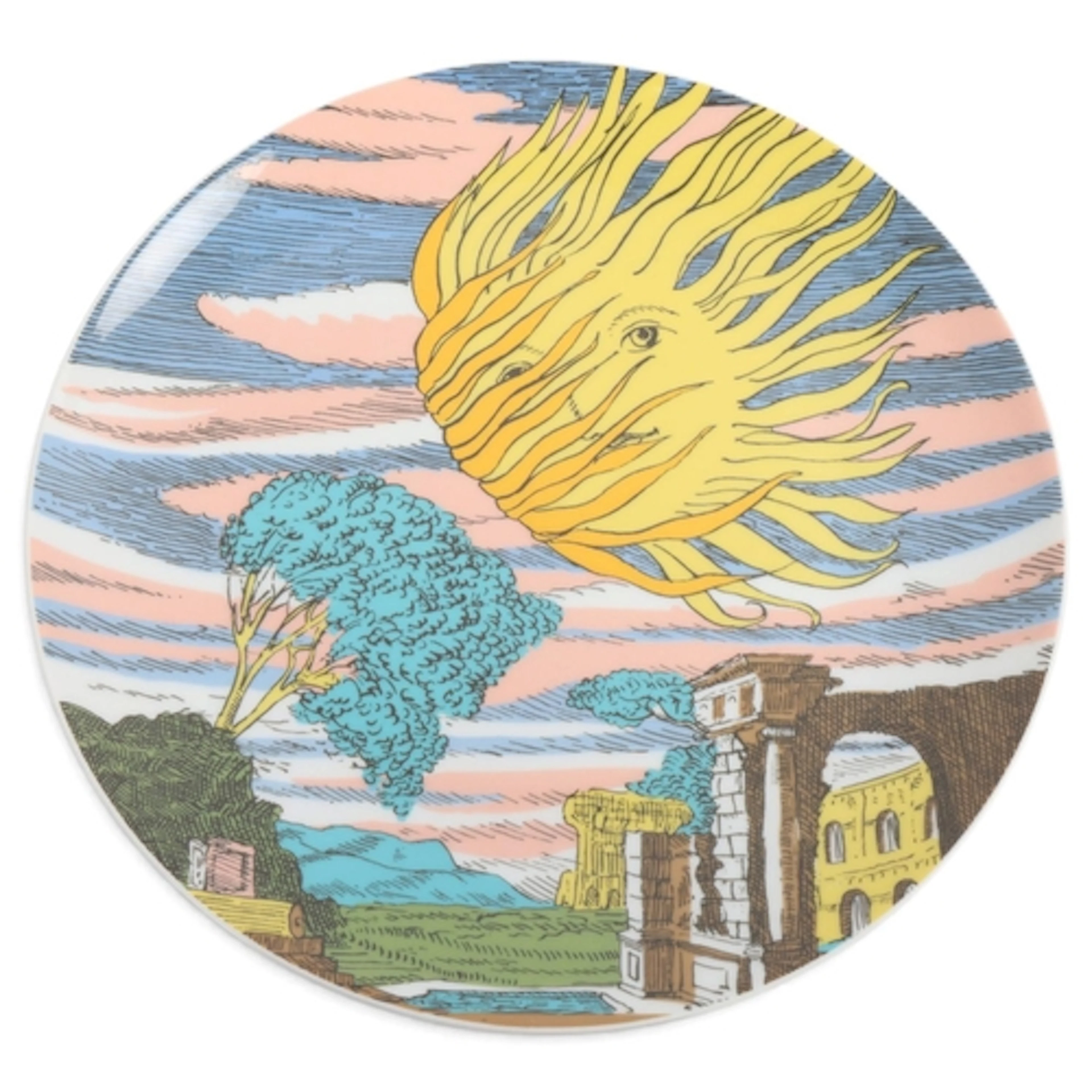 PIERO FORNASETTI for Rosenthal, a procelain plate "March" fo...