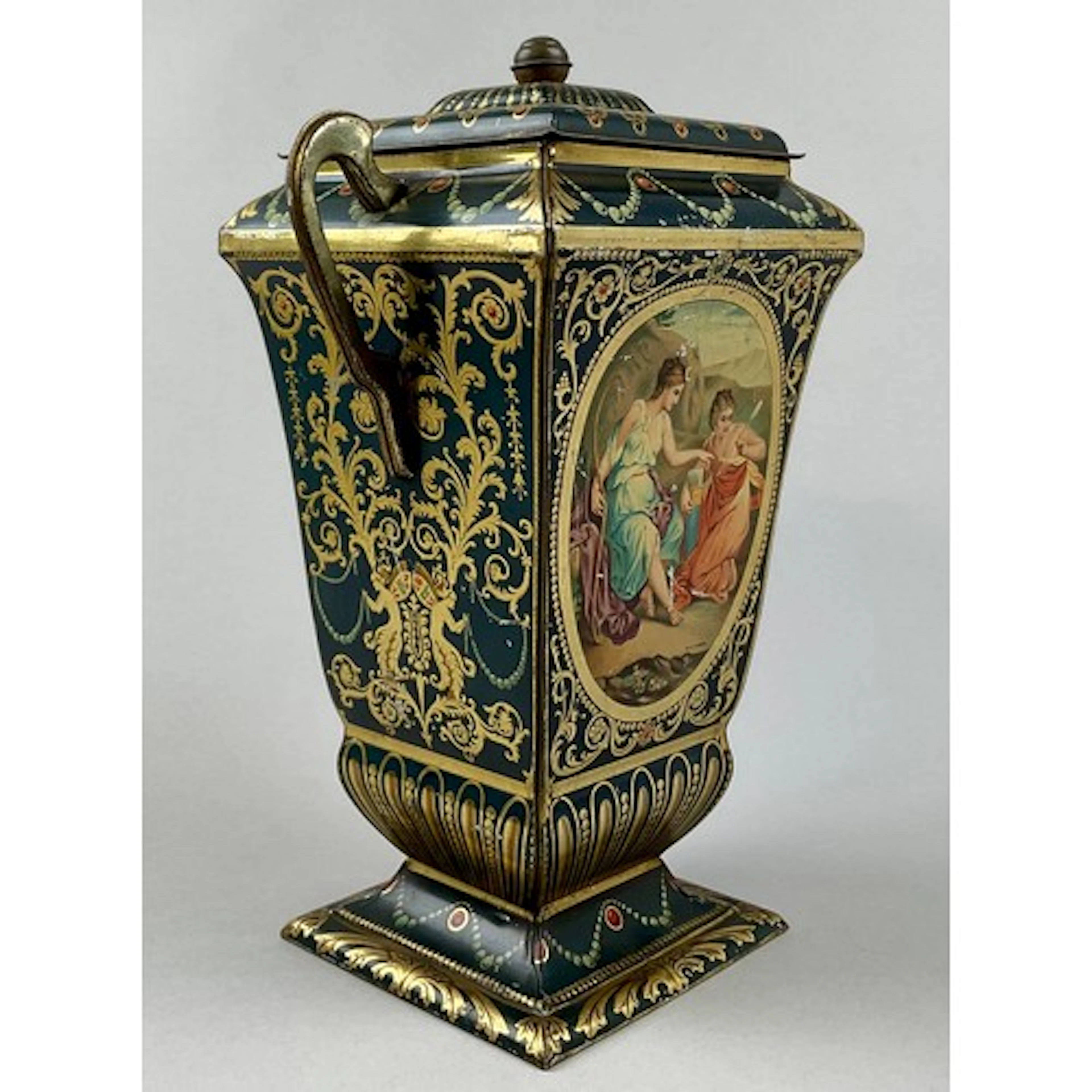 Advertising Tins - a late 19th century novelty biscuit tin, ...