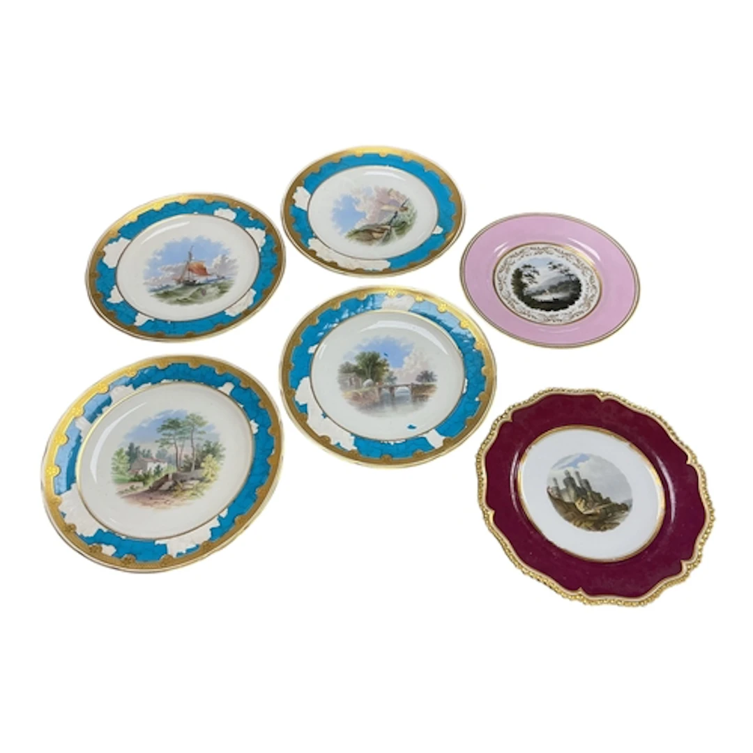 Two early 19th century Flight, Barr and Barr, Worcester plat...