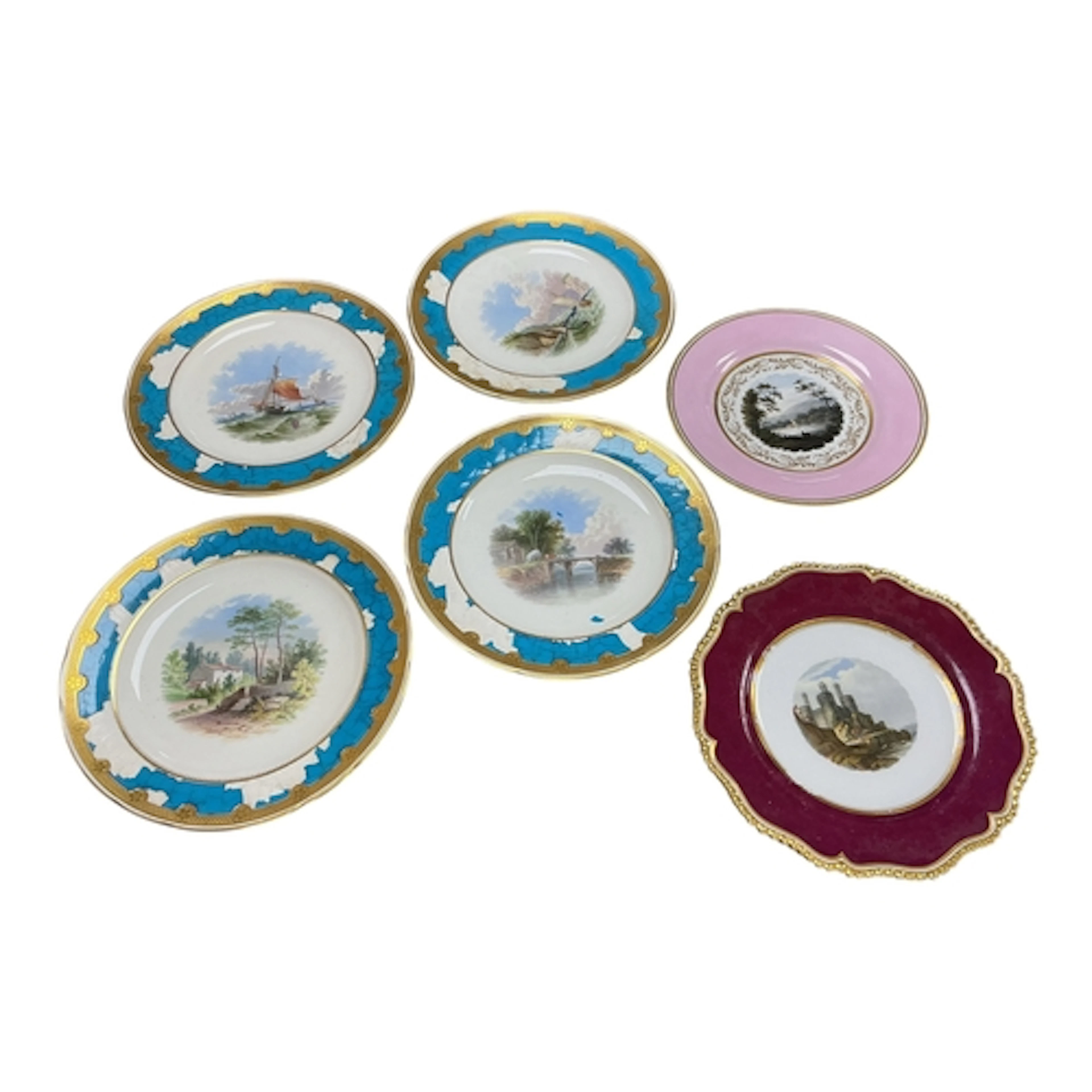 Two early 19th century Flight, Barr and Barr, Worcester plat...