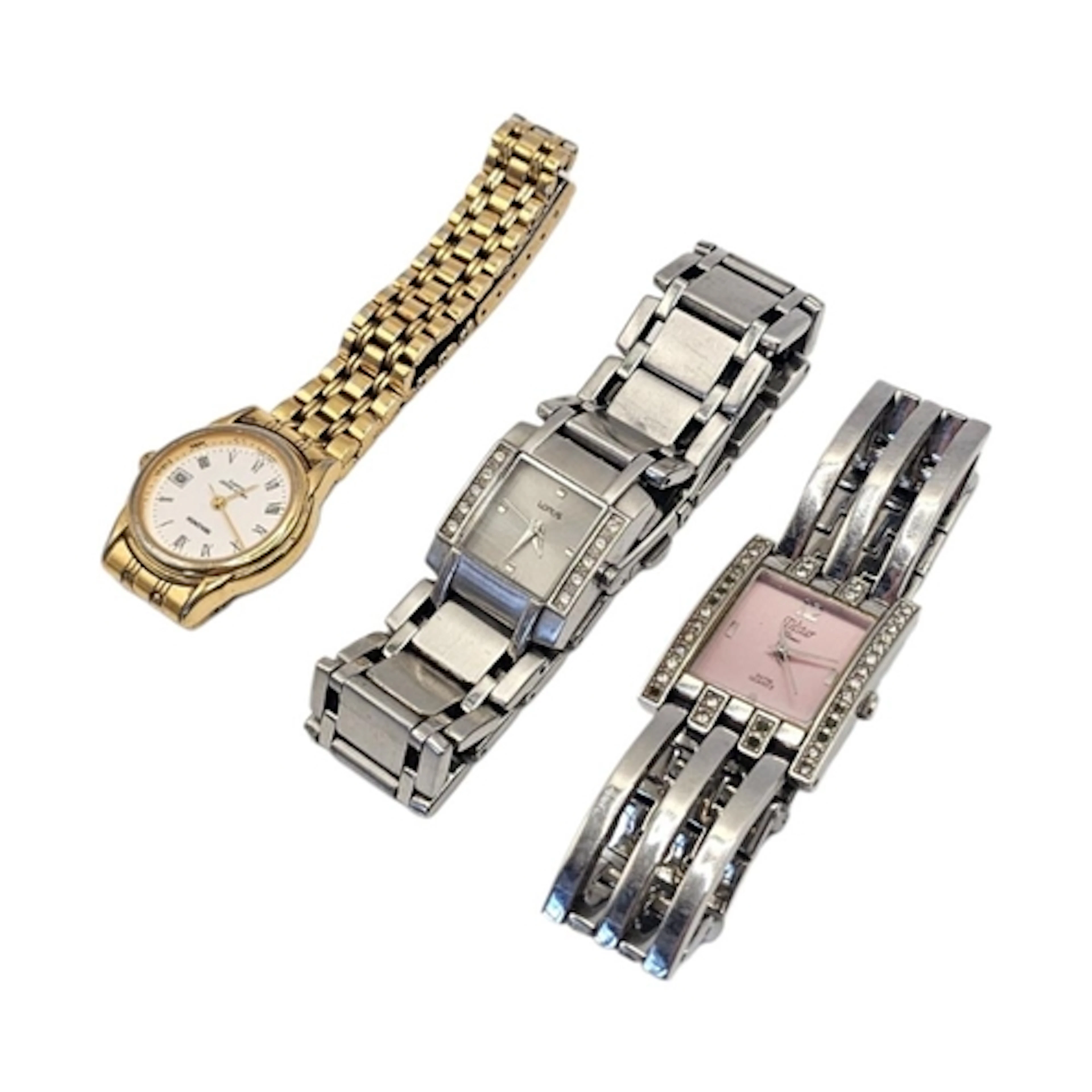 A COLLECTION OF VINTAGE STAINLESS STEEL LADIES’ WATCHES Tels...