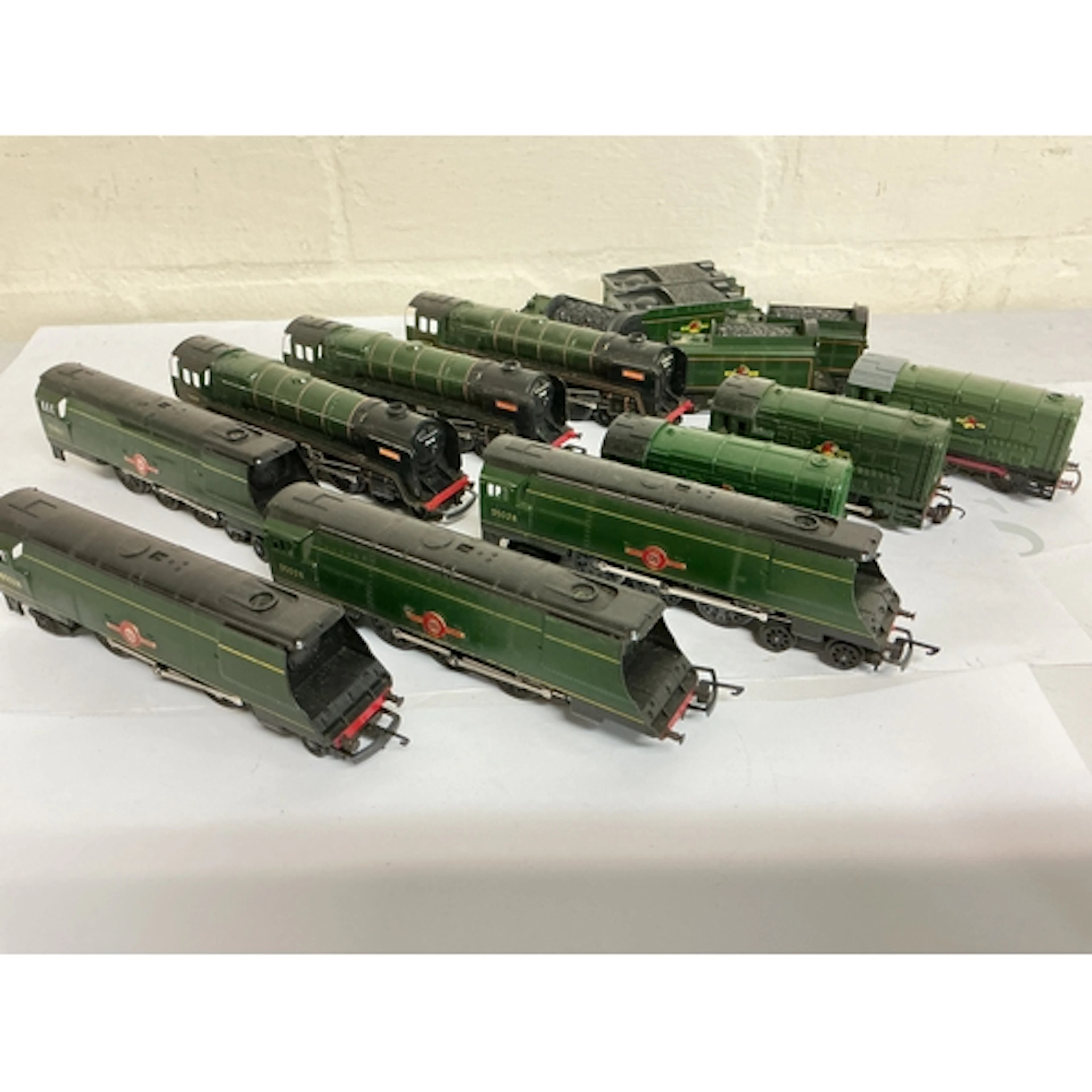 A Collection Of 10 Tri-Ang TT Gauge Locomotives. No Reserve.