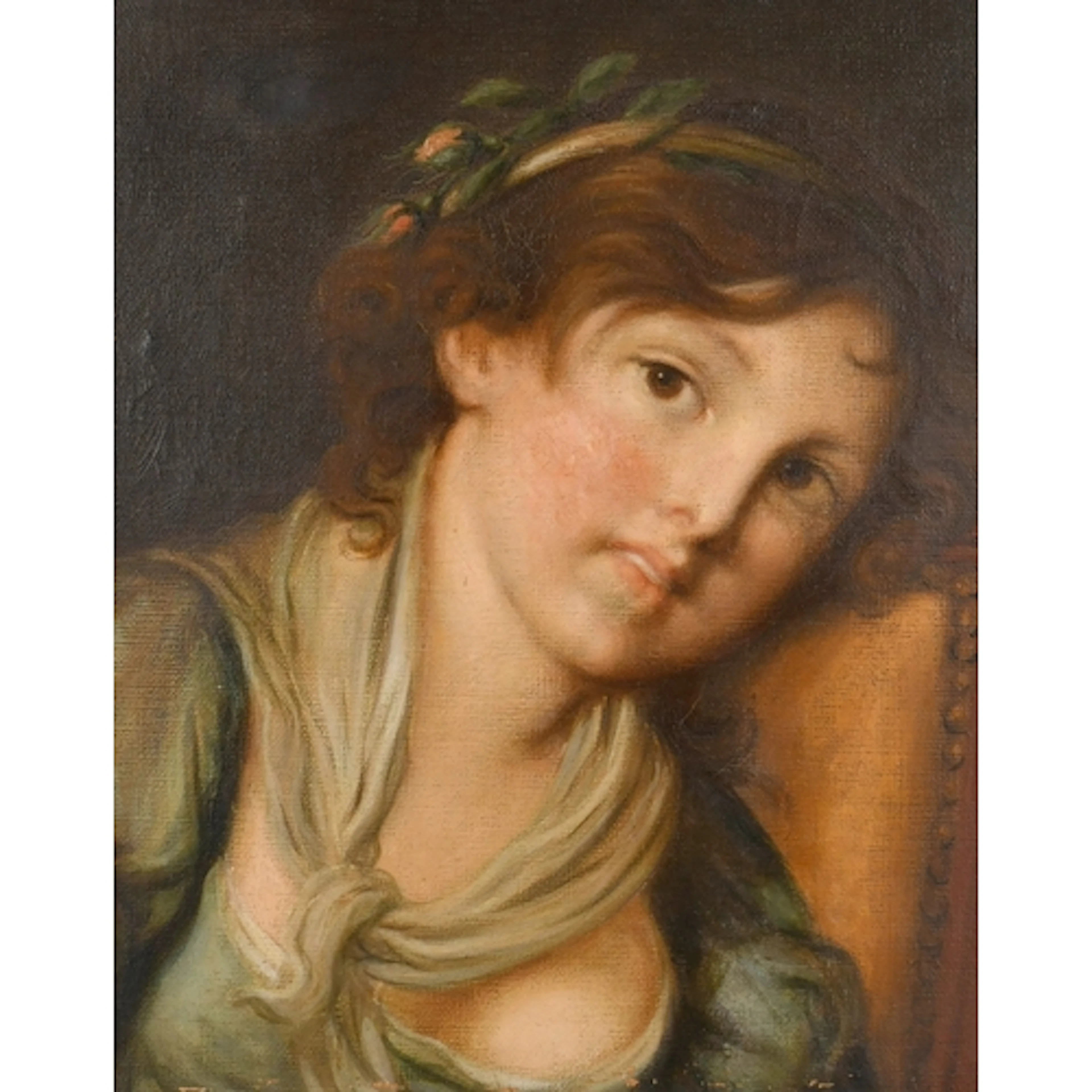 After Jean-Baptiste Greuze (1725-1805) French. Head of a Wom...