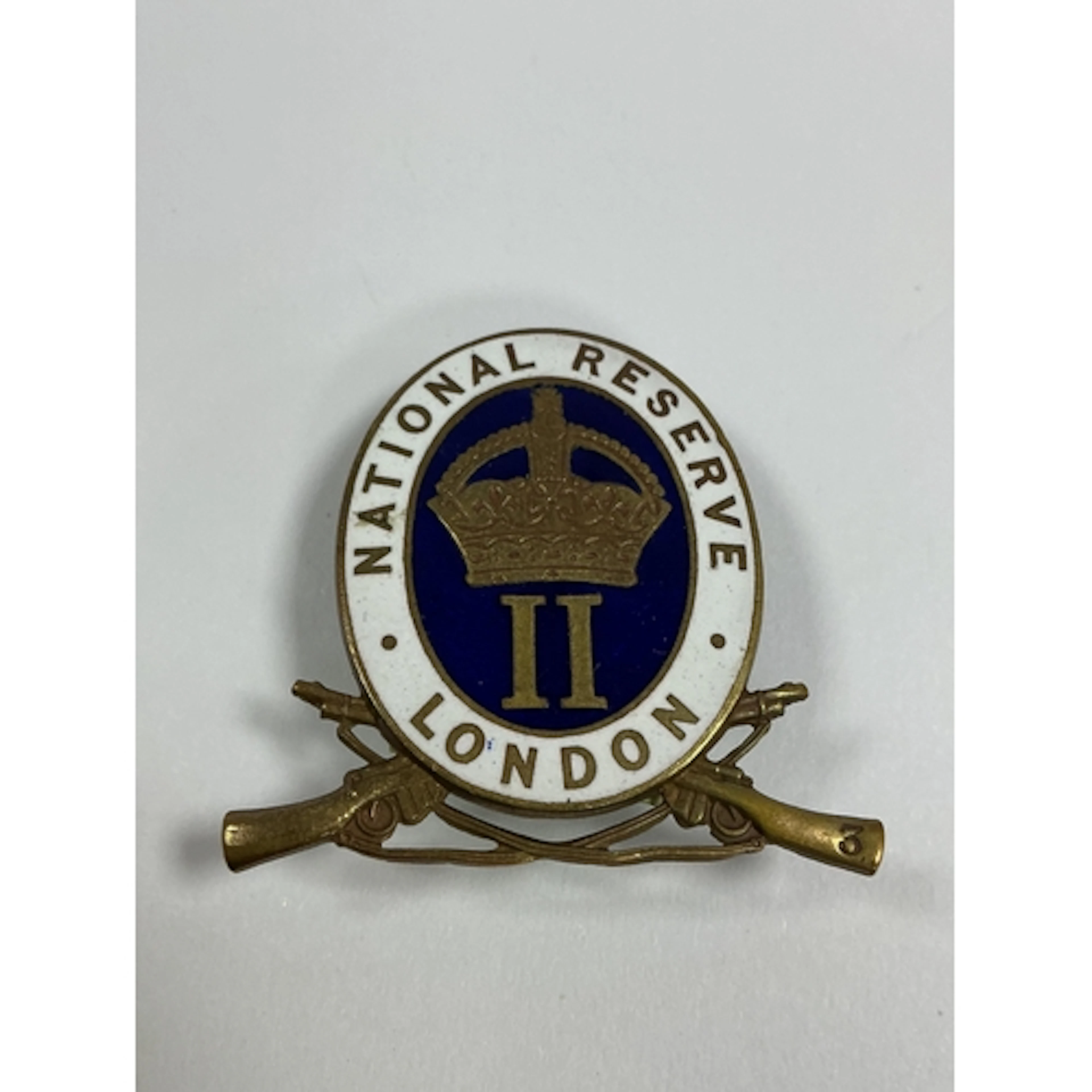Pre-WWI National Reserve, London Lapel Badge, right hand rif...
