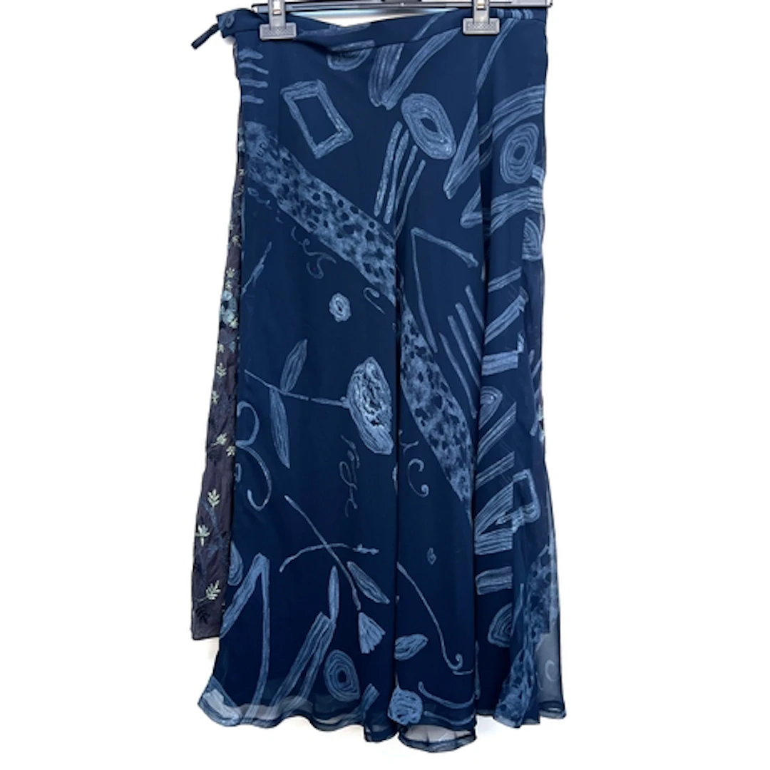 A Karl Lagerfeld blue skirt, size US 12; together with a Nic...