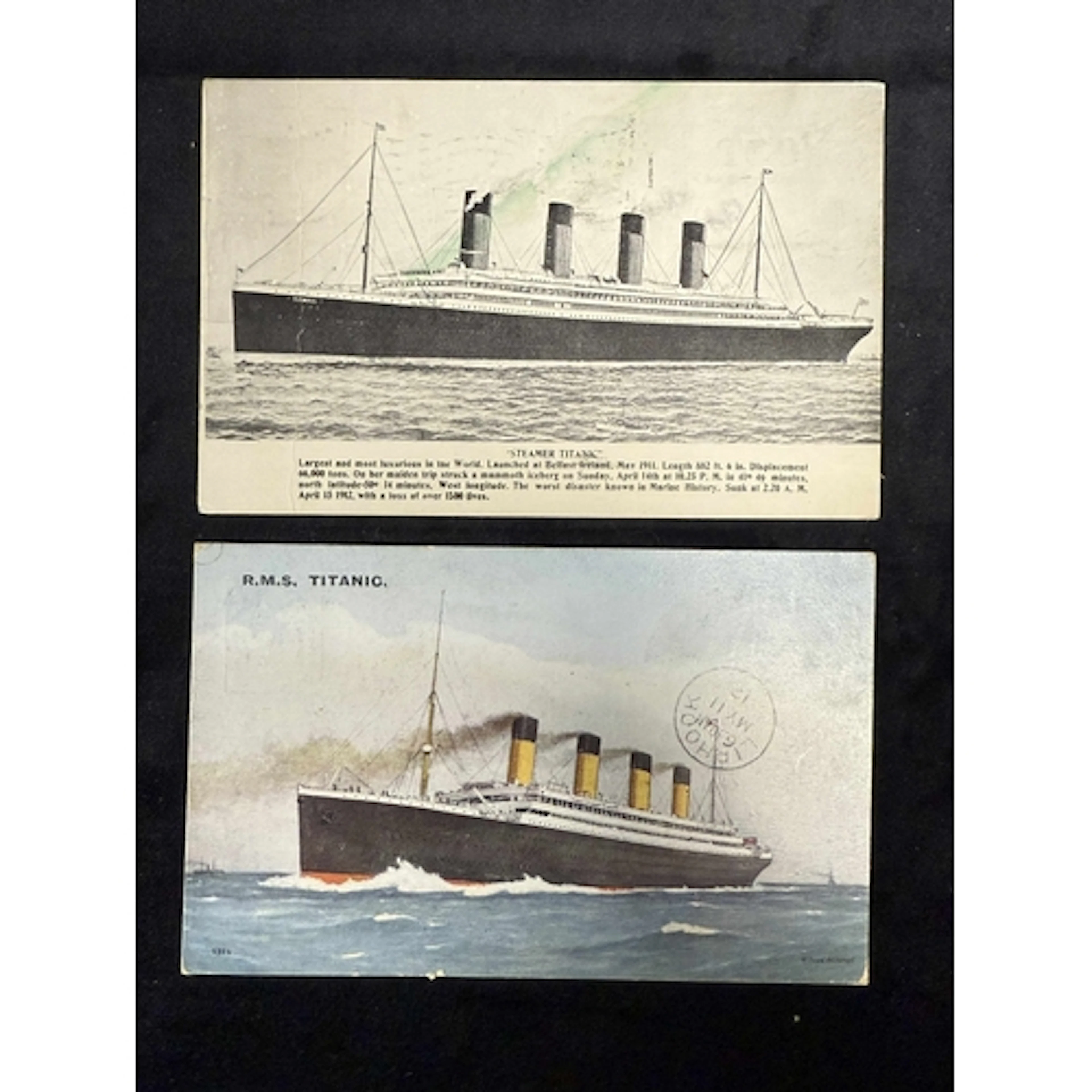 R.M.S. Titanic: R.M.S. Titanic: Postally used postcards Apr...