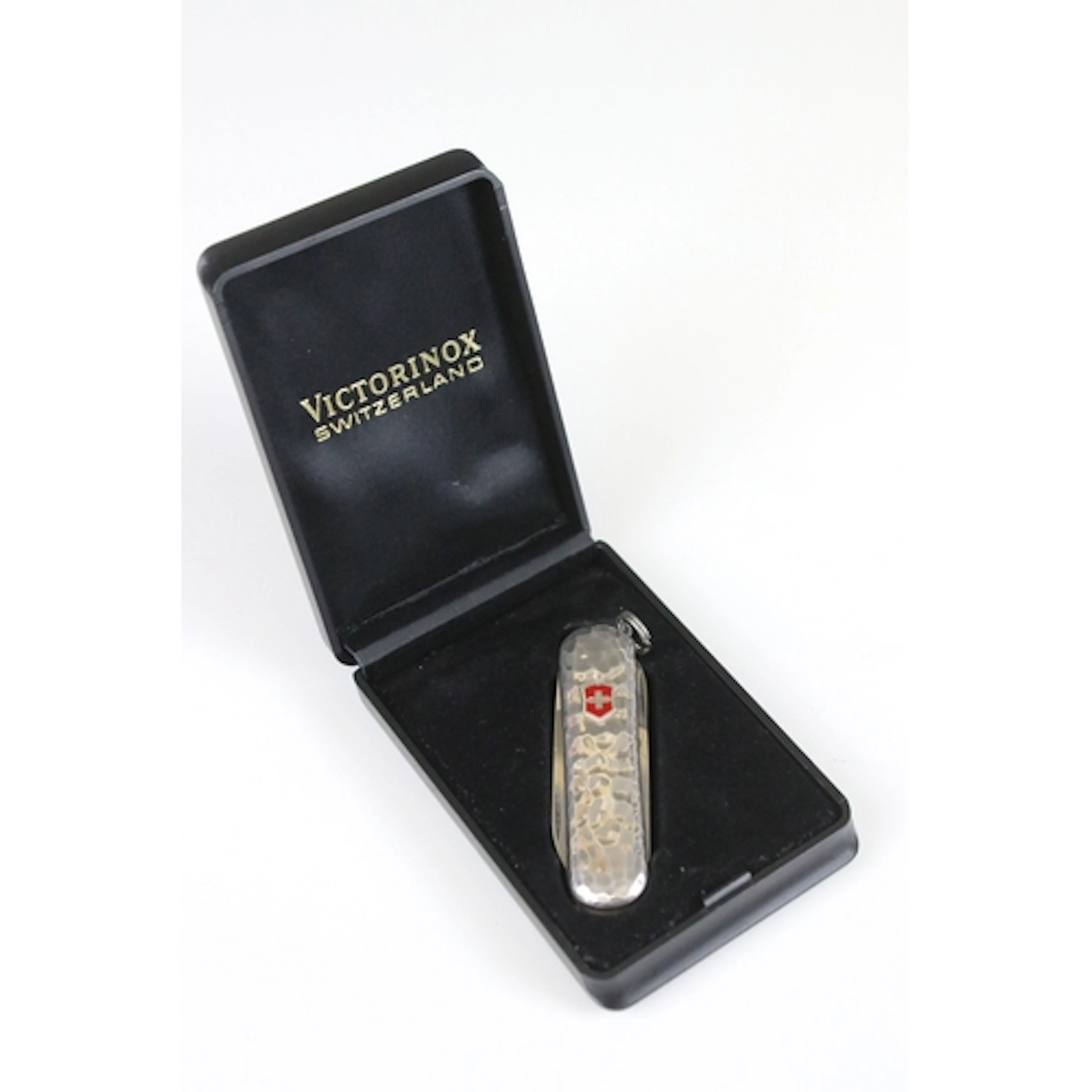 Victorinox sterling silver Swiss army style knife, with plan...