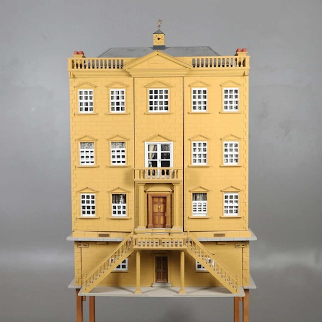 LARGE CUSTOM BUILT DOLLS HOUSE 'HAMDON HALL' - NORMAN HARVEY...