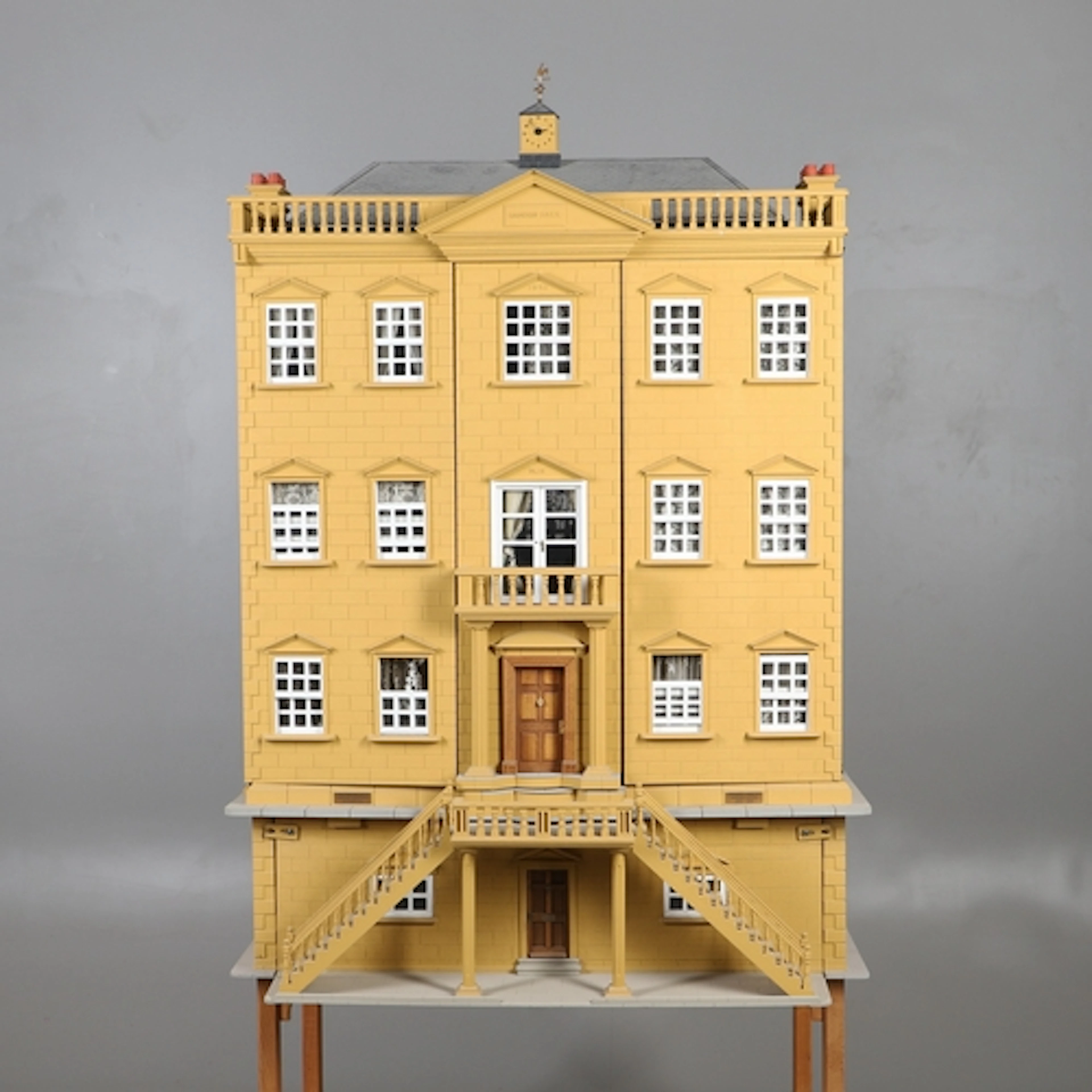 LARGE CUSTOM BUILT DOLLS HOUSE 'HAMDON HALL' - NORMAN HARVEY...