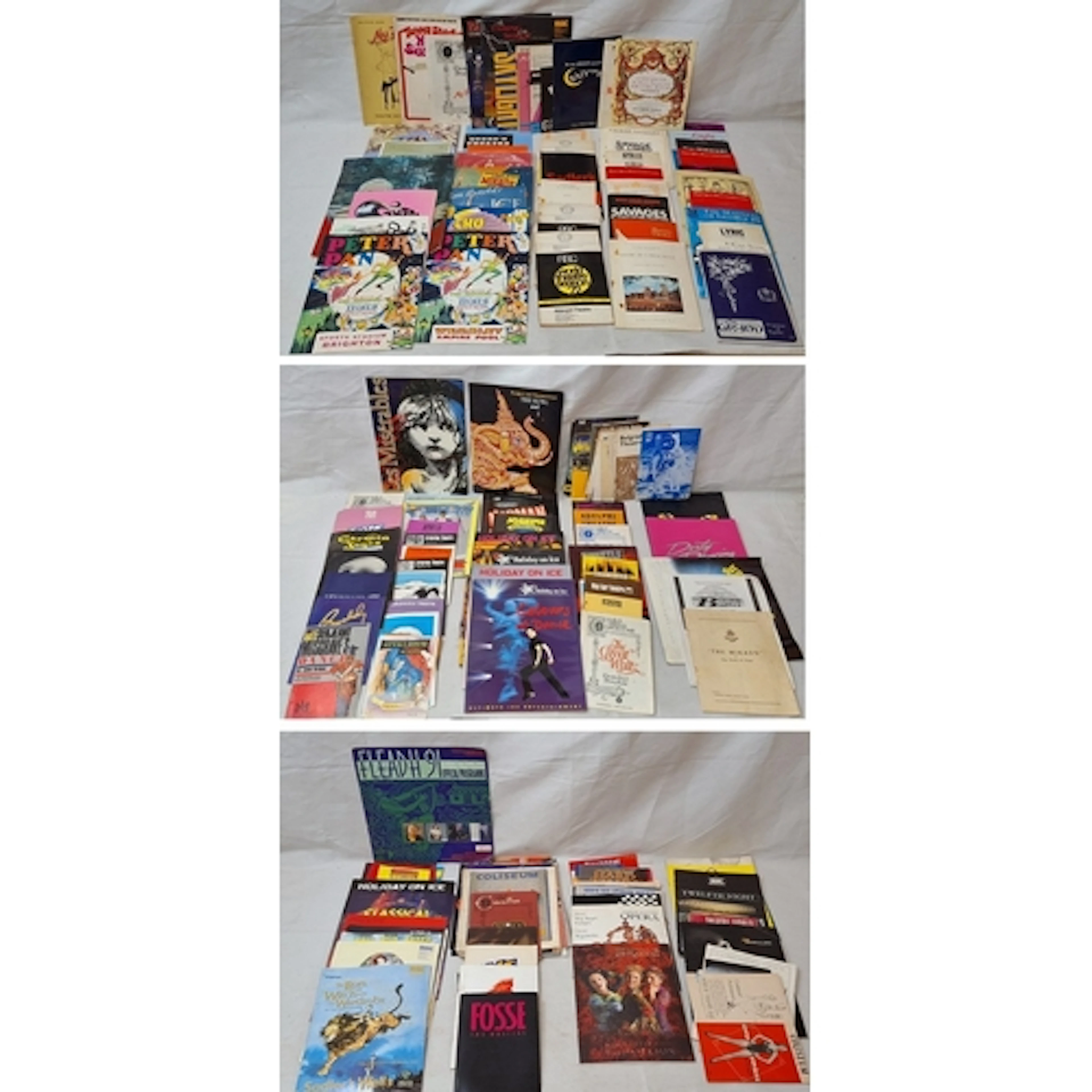 Theatre Programmes incl. Holidays on Ice, The Lion King, The...