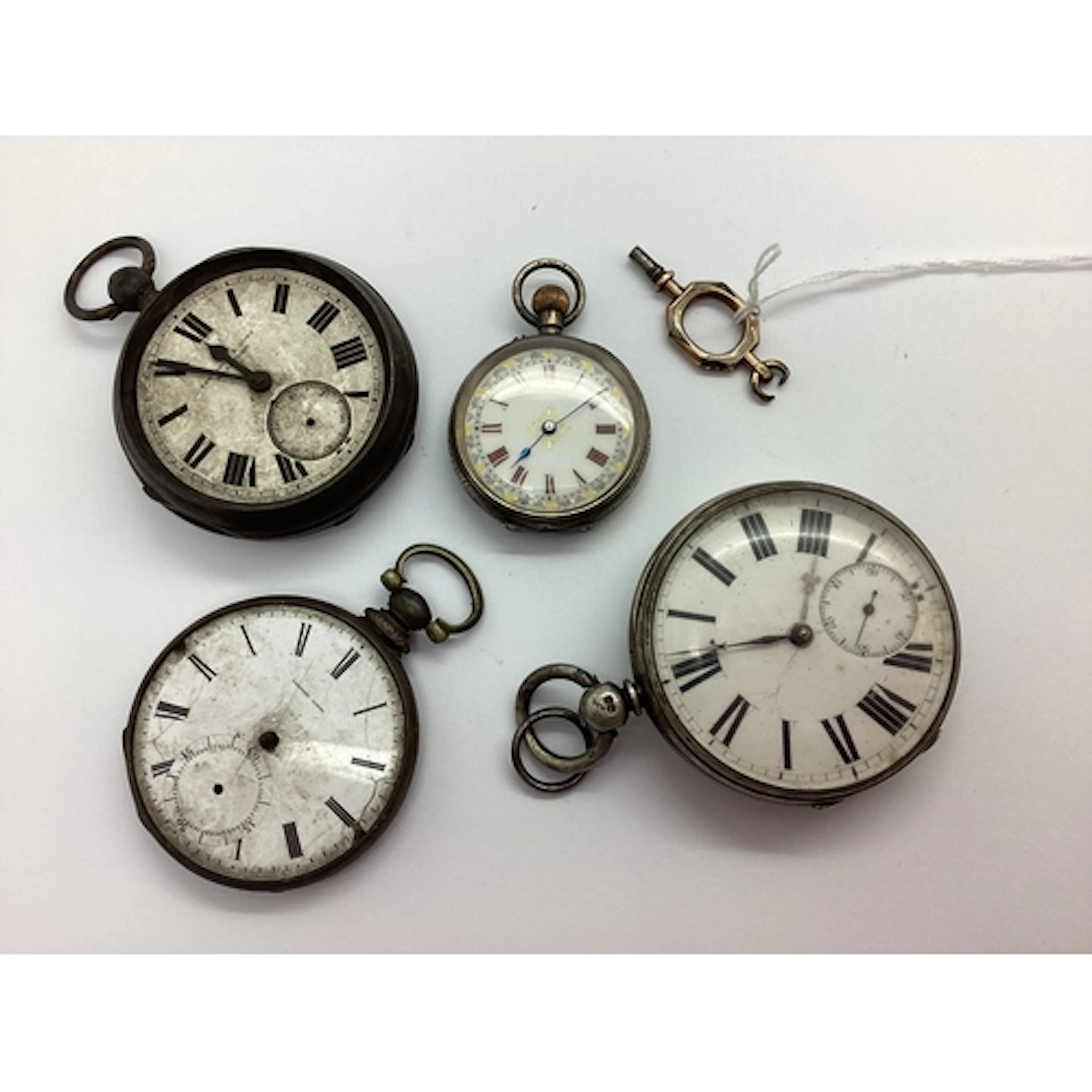 Antique Hallmarked Silver Cased Openface Pocket Watch, movem...