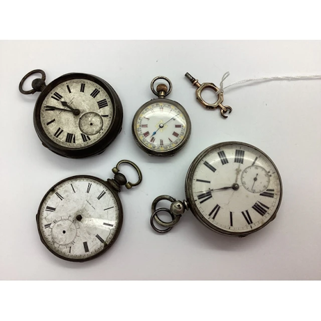Antique Hallmarked Silver Cased Openface Pocket Watch, movem...