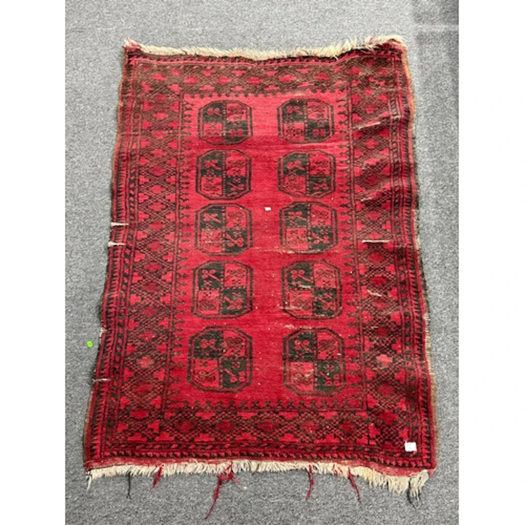 Rugs & Carpets: Afghan tribal rug featuring traditional ...