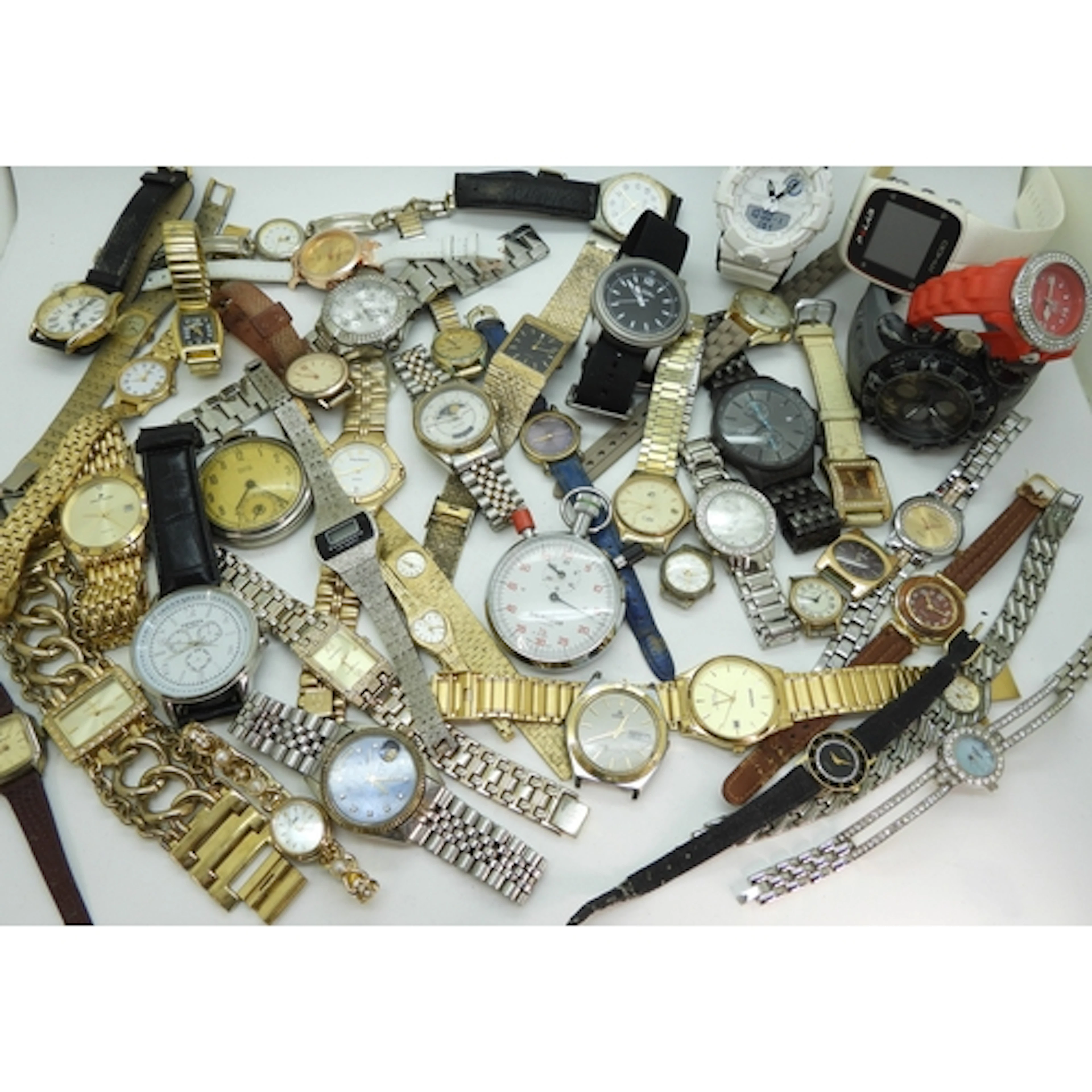 A large collection of fashion watches to include a Balmaster...