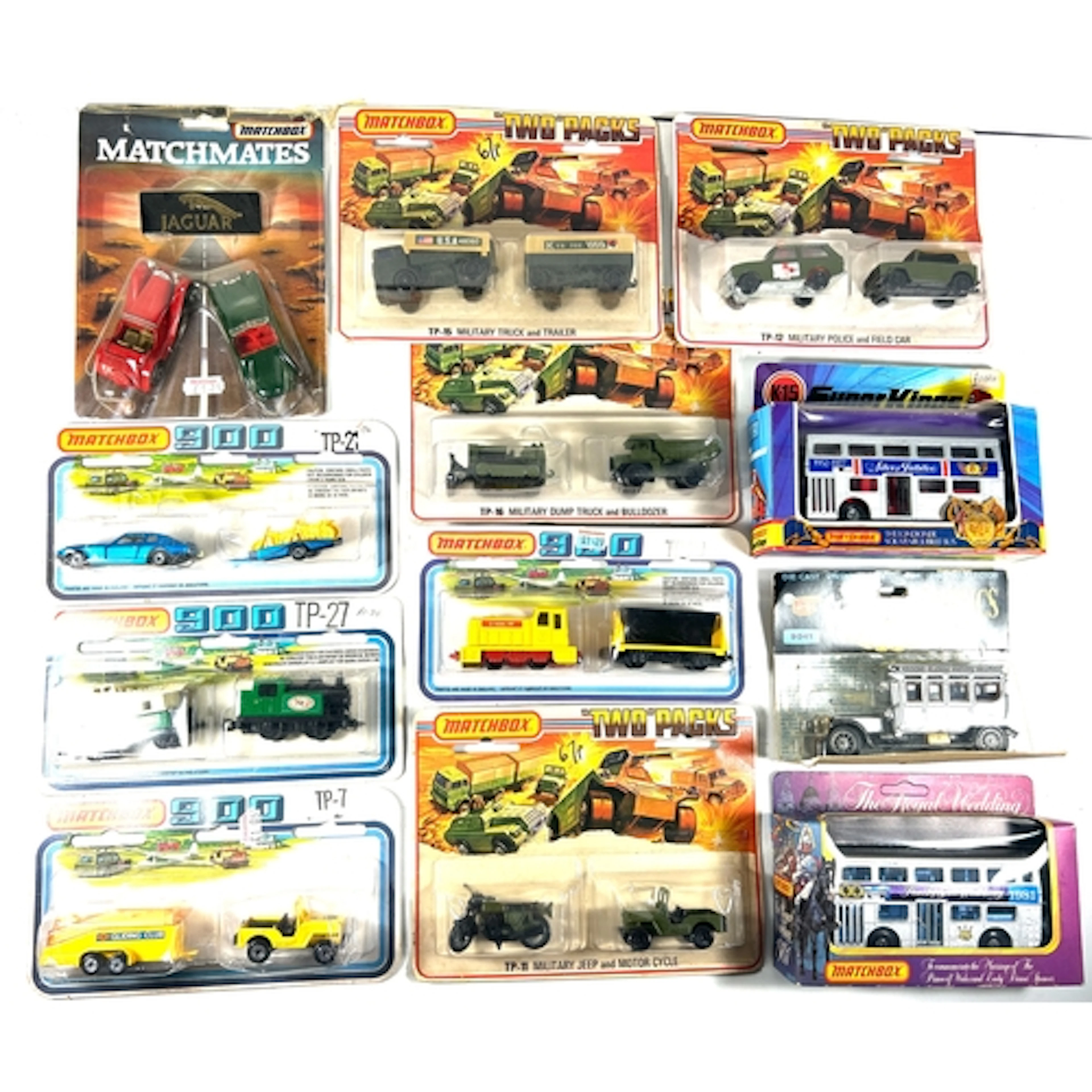 MATCHBOX models and other items. Includes "TWO PACKS" TP 11,...
