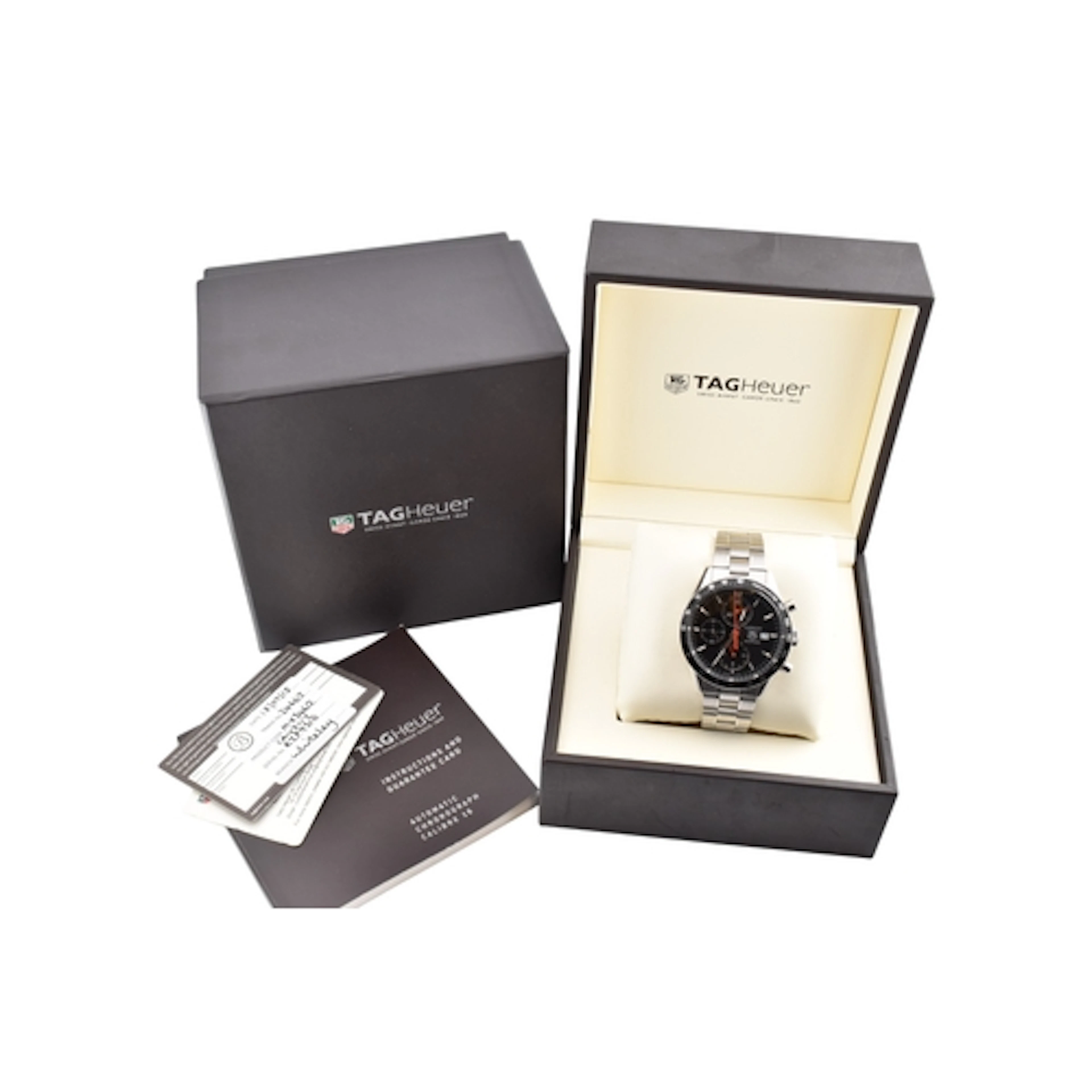 TAG Heuer Carrera automatic wristwatch. The watch having a b...