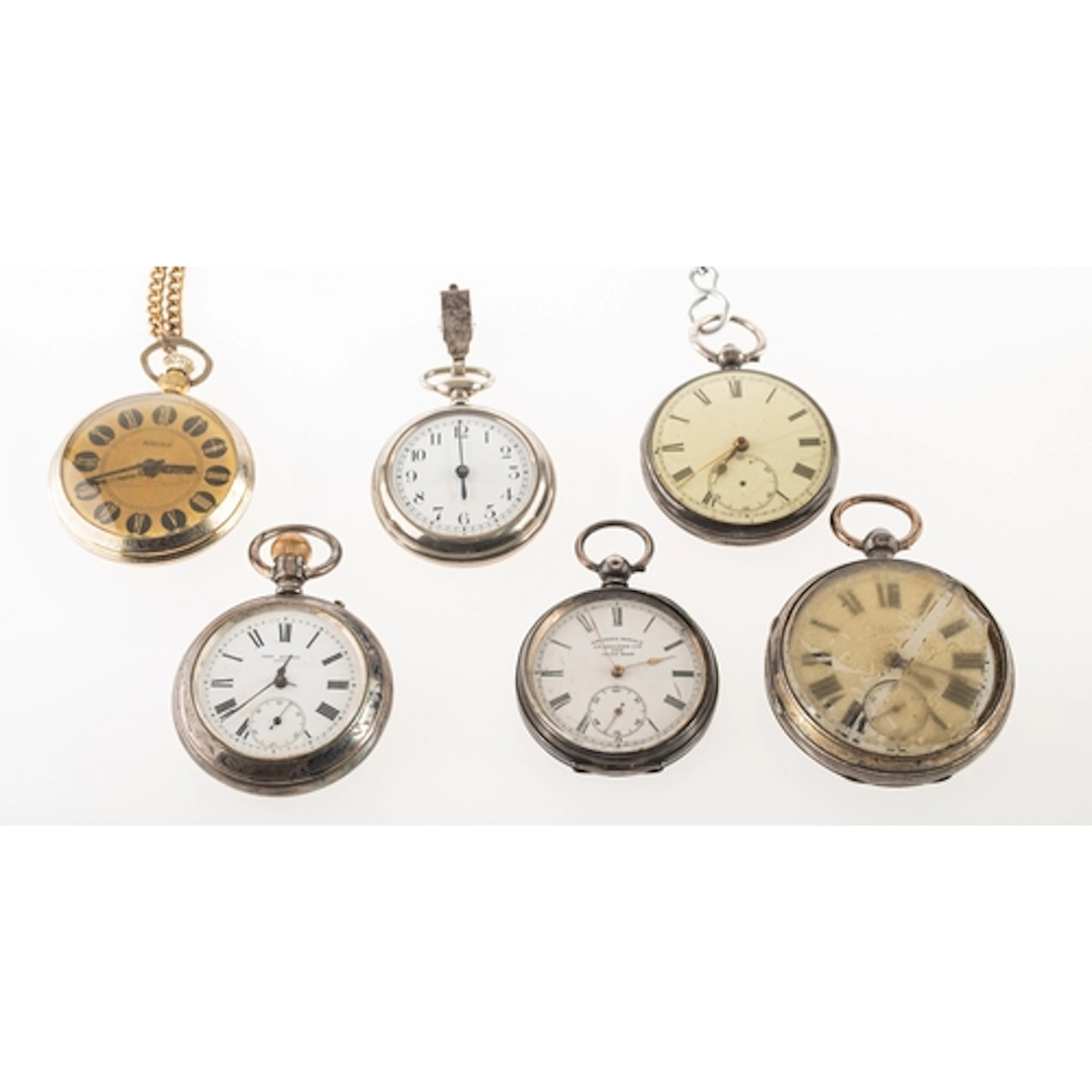 Six various pocket watches to include;- Lancashire Watch Co...