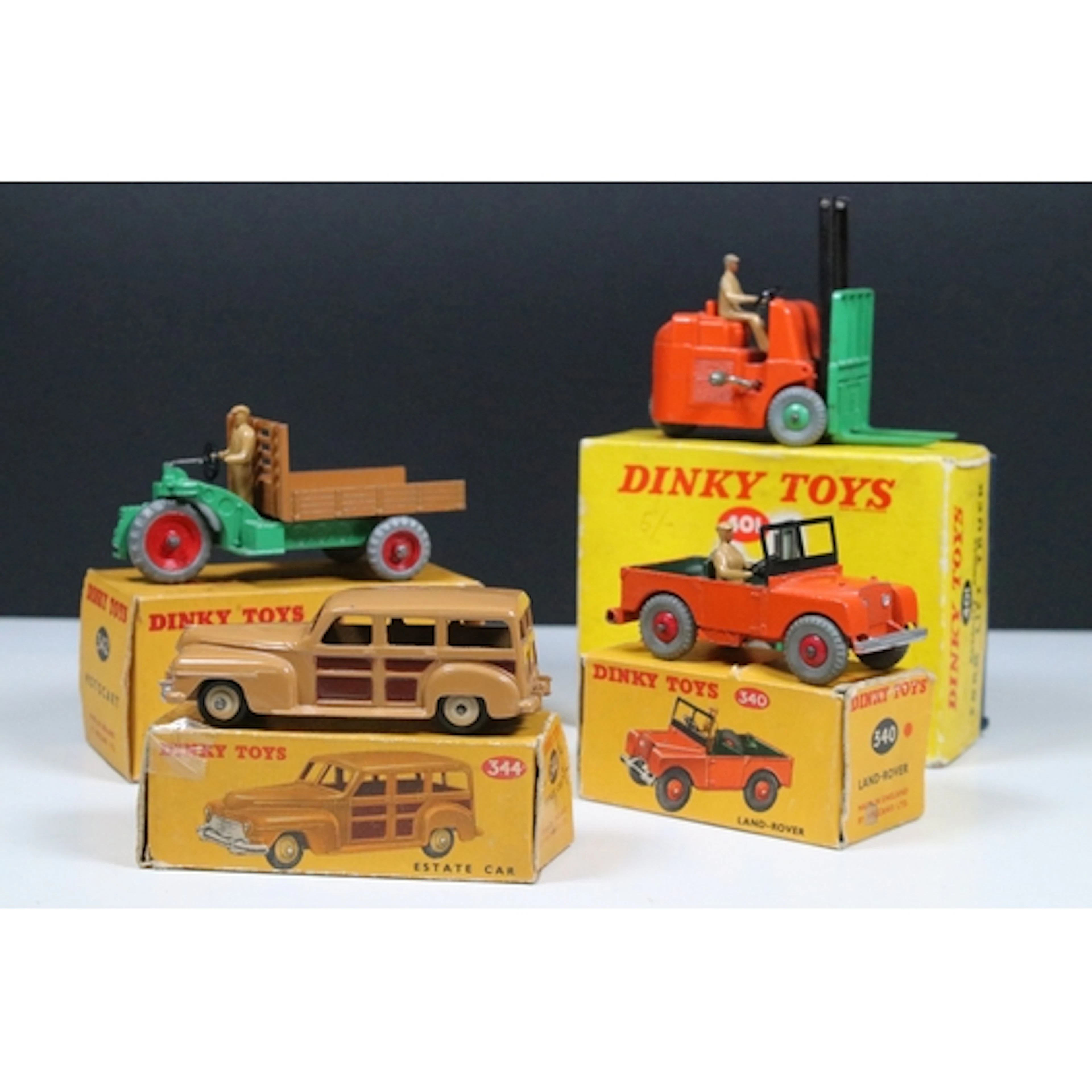 Four boxed Dinky diecast models to include 401 Coventry Clim...
