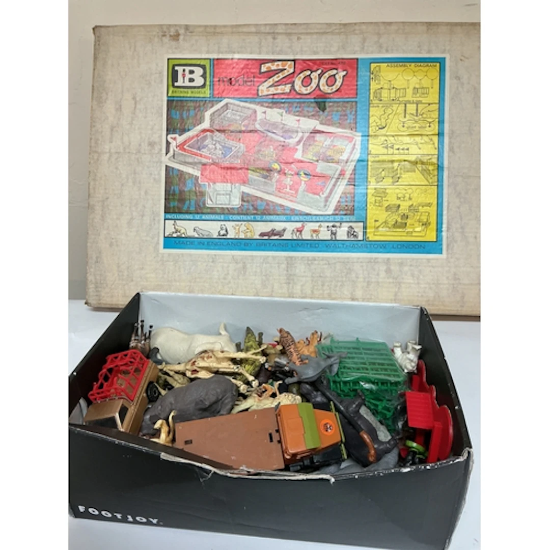 A Britains Model Zoo (incomplete) And A Collection Of Animal...