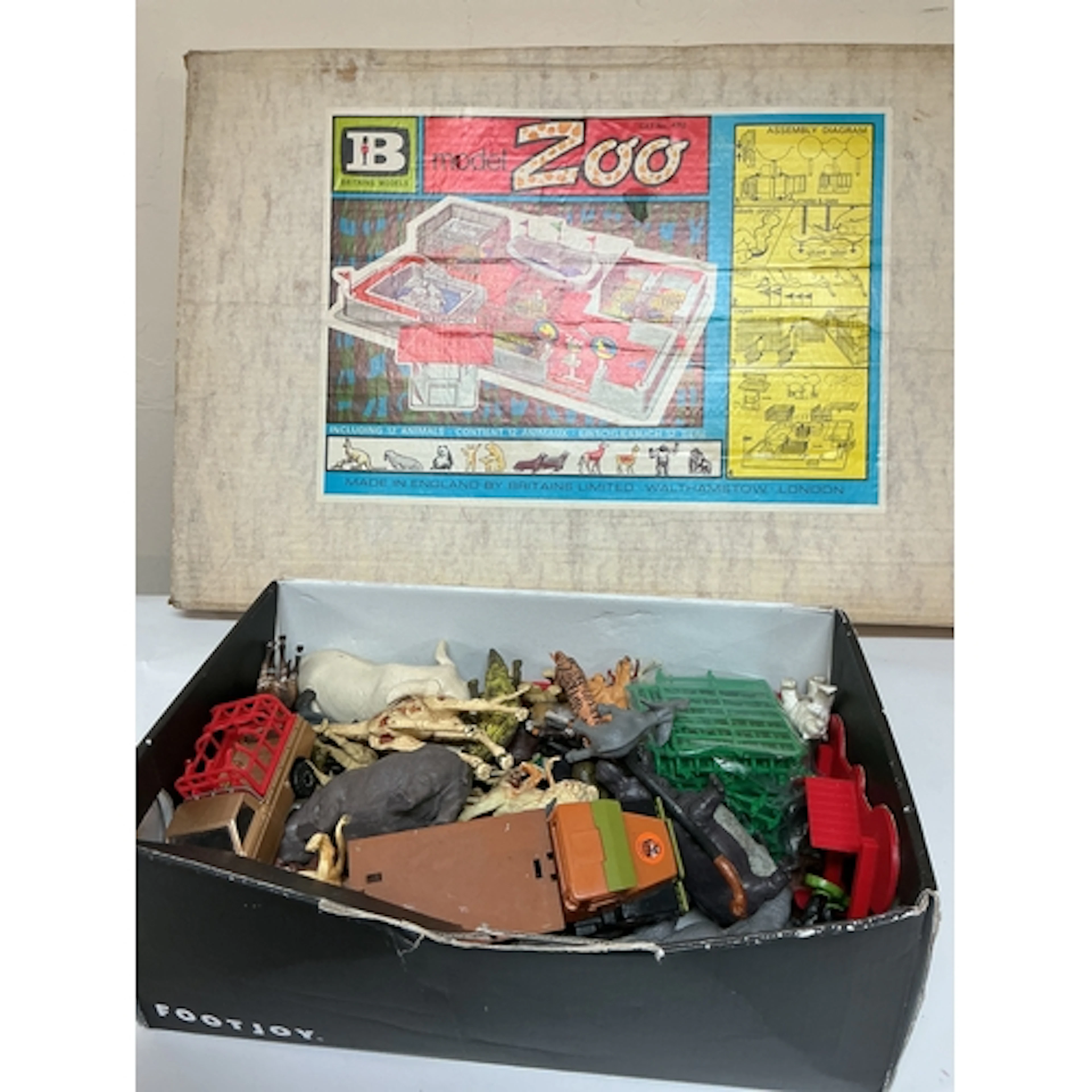 A Britains Model Zoo (incomplete) And A Collection Of Animal...