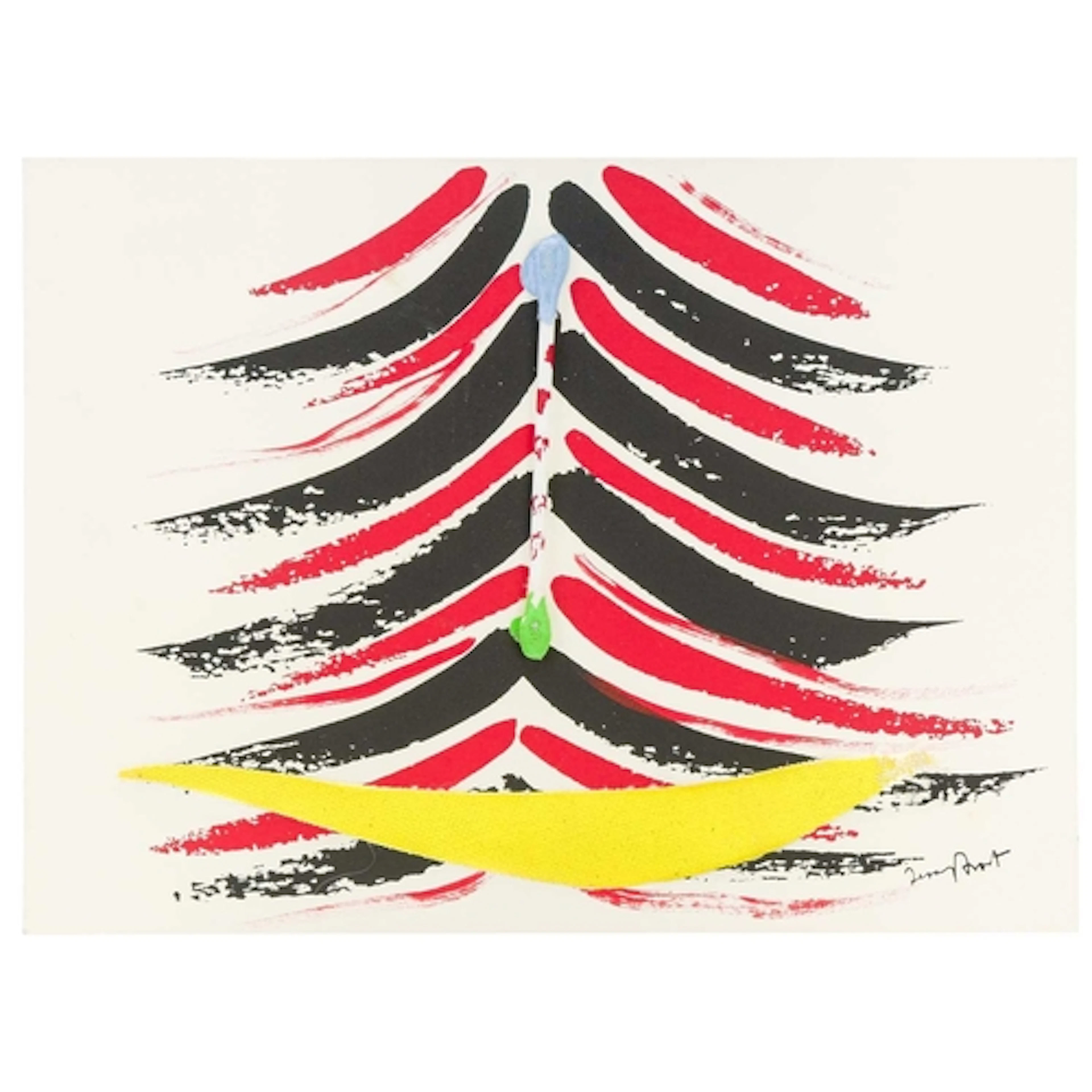 § Terry FROST (1915-2003) Christmas Tree Printed card with ...