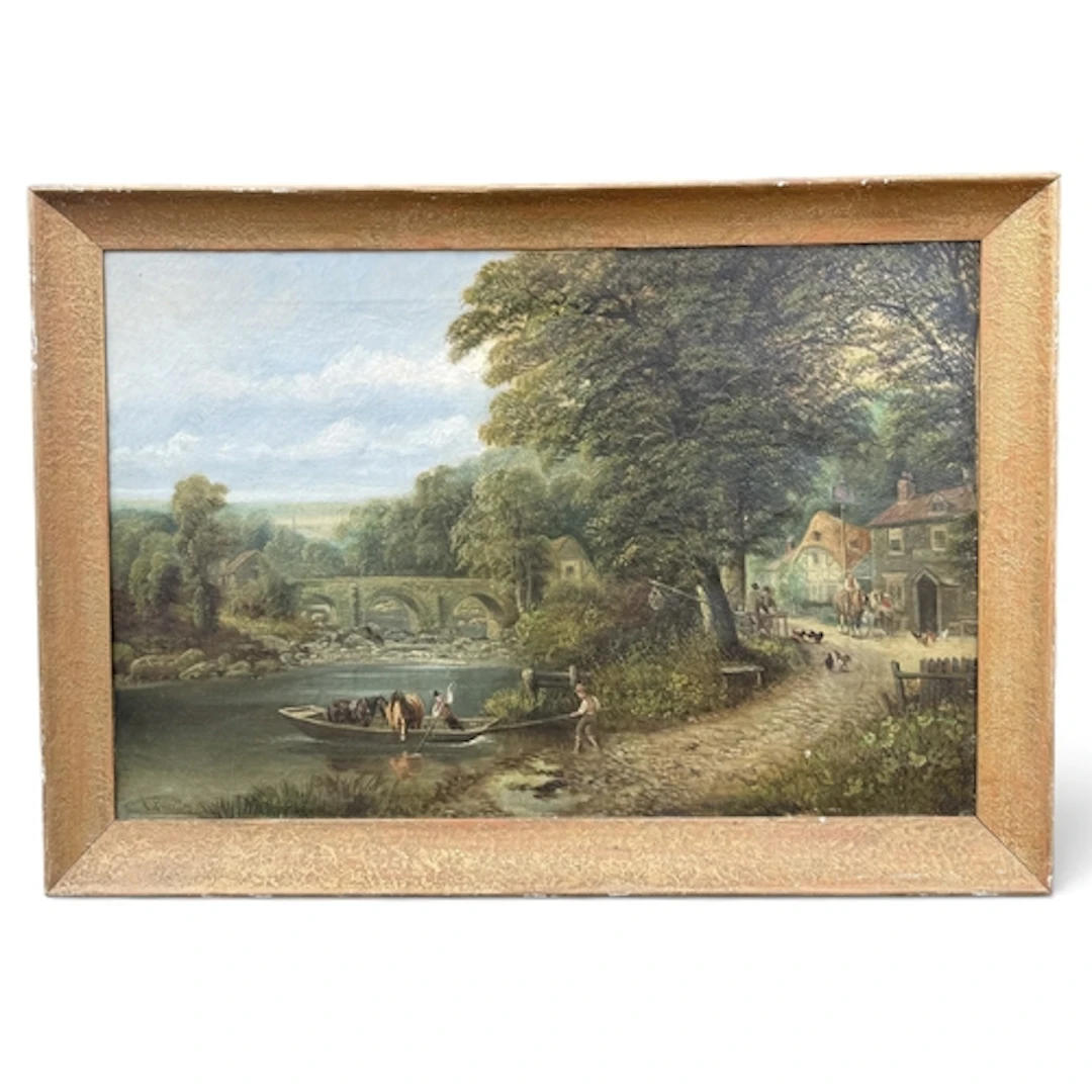 EDWARD PRIESTLEY (BRITISH: 1820-1880): HANHAM FERRY, NEAR BR...