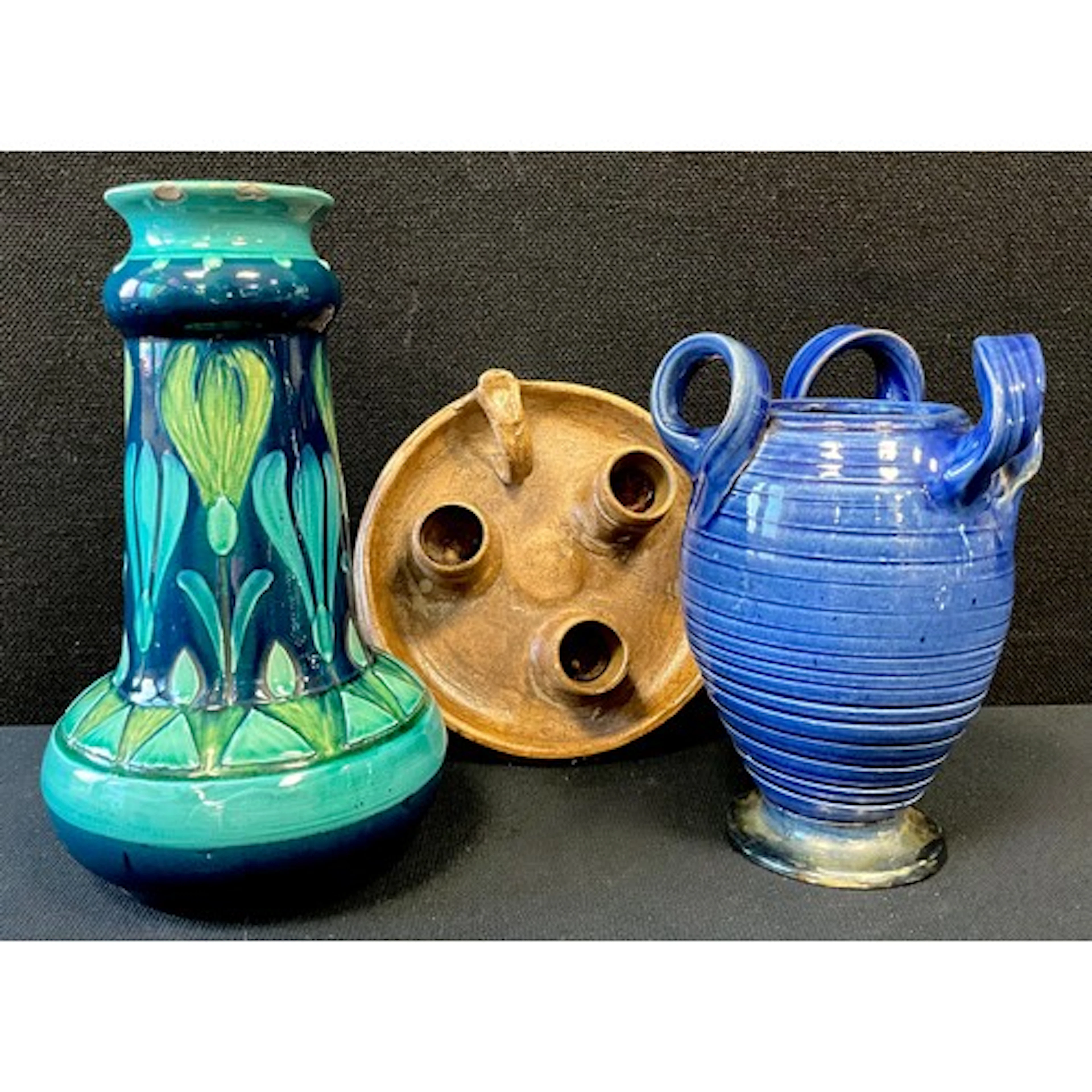 An early 20th century secessionist style ceramic vase, of bl...