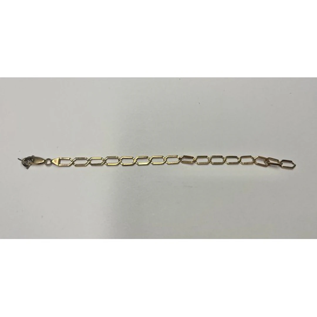 Ladies 9ct gold bracelet, gross weight 7.2g.