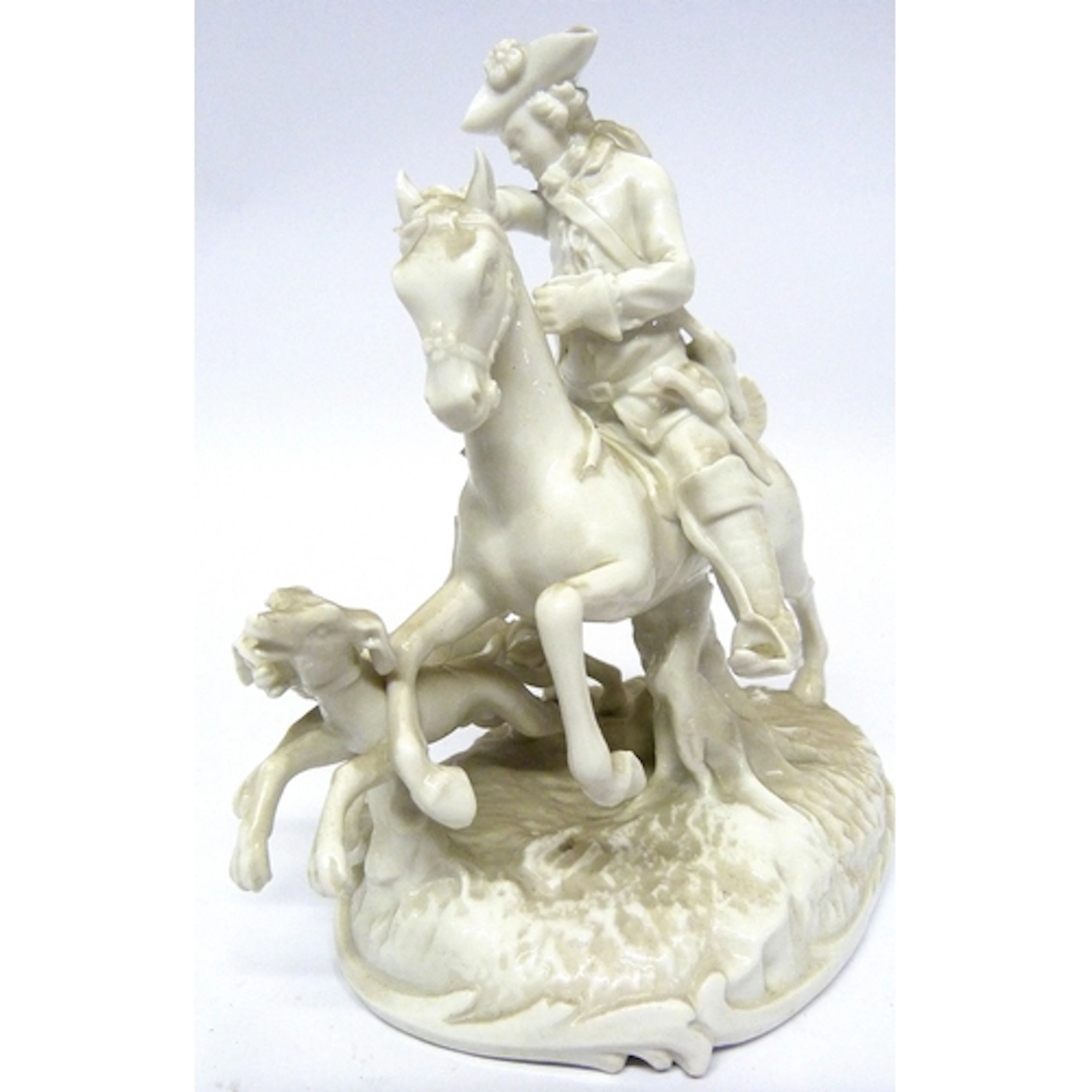 Continental blanc de chine porcelain group of the Frankentha...
