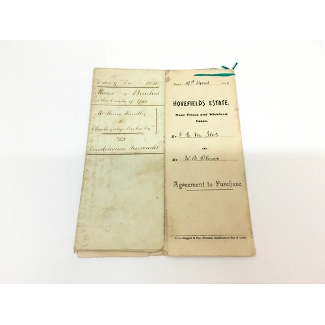 Lot of 2. A manorial document for surrender of land ca...