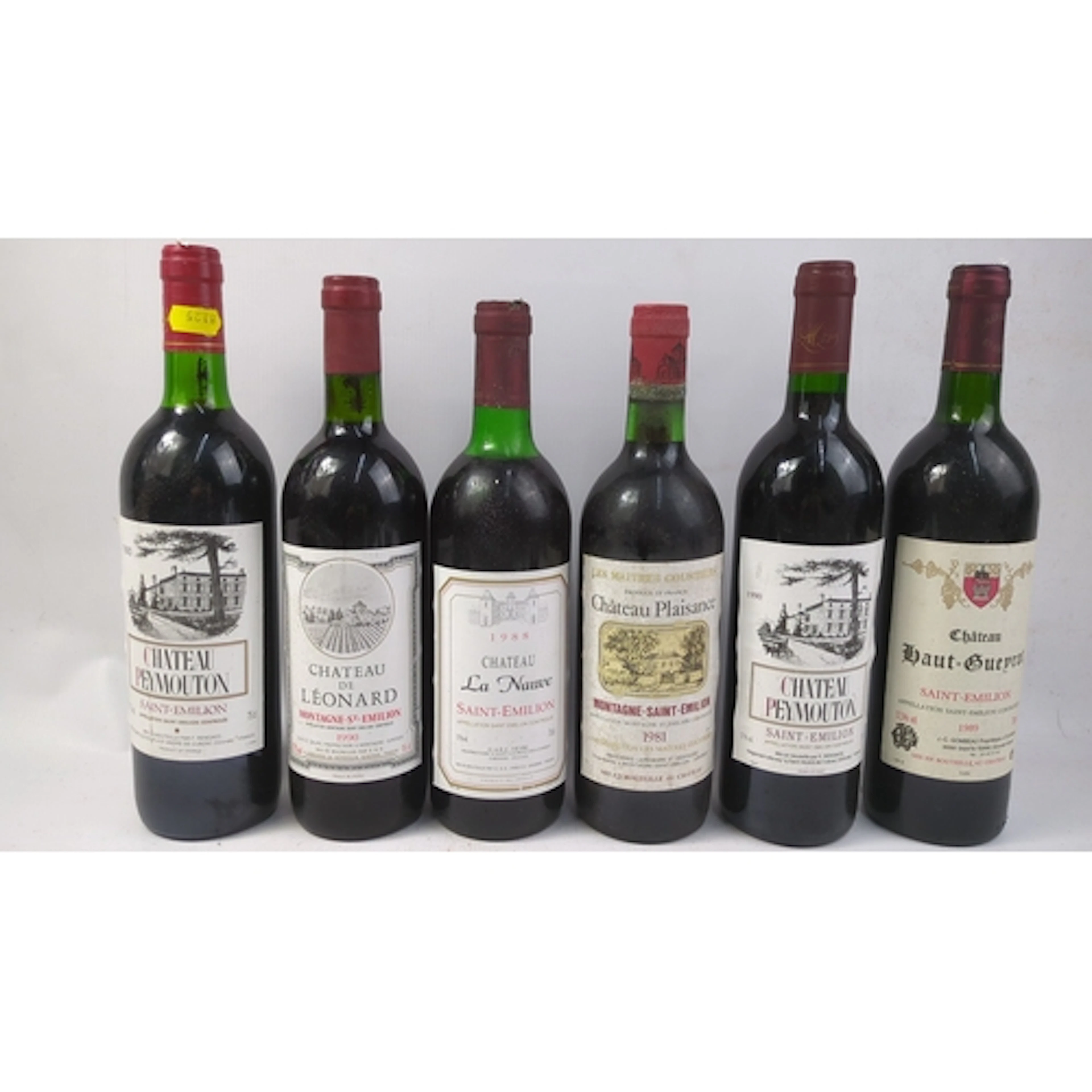 6 x bottles of Bordeaux red wine: 2 x Château Peymouton, Sai...