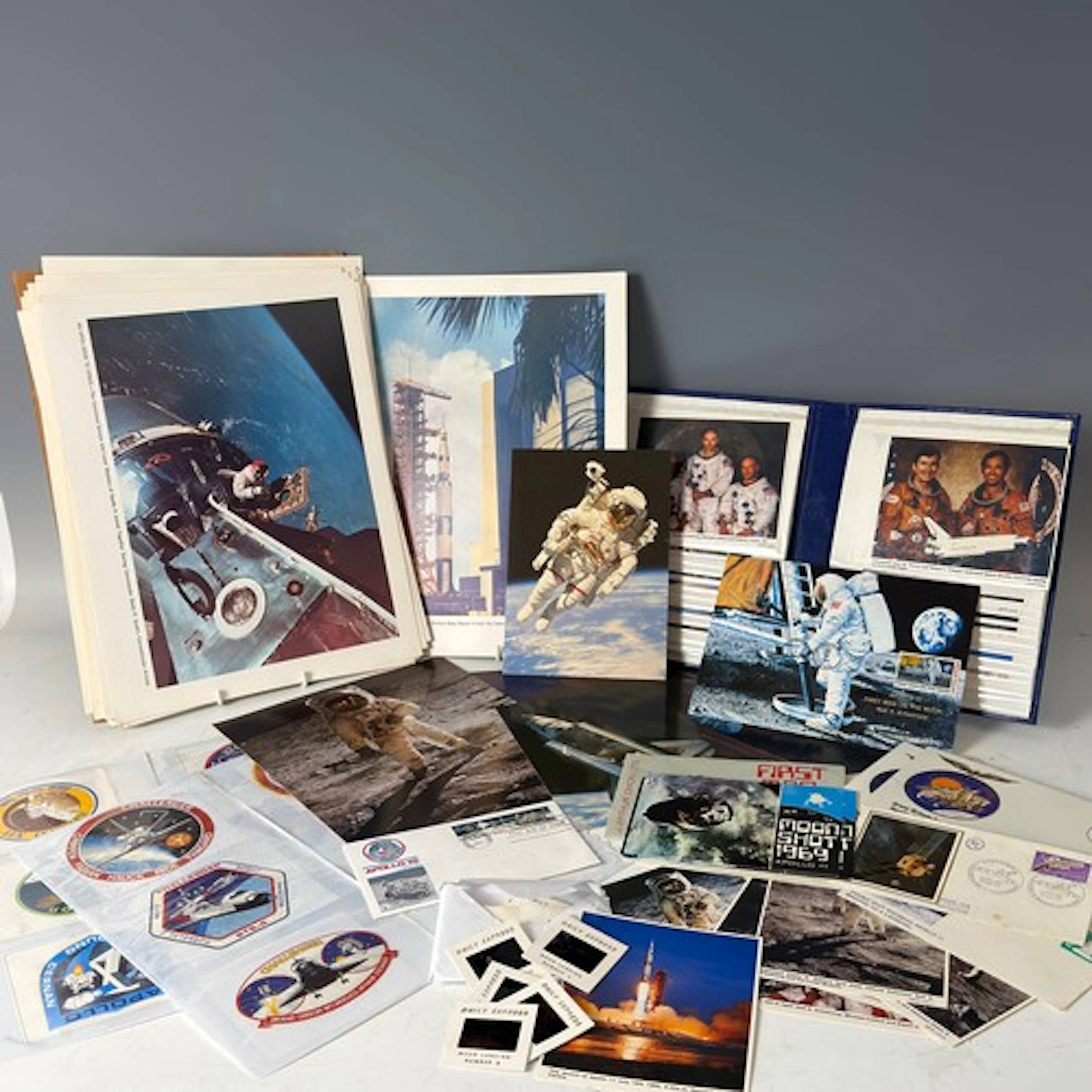 Space exploration memorabilia relating to NASA Apollo Landin...
