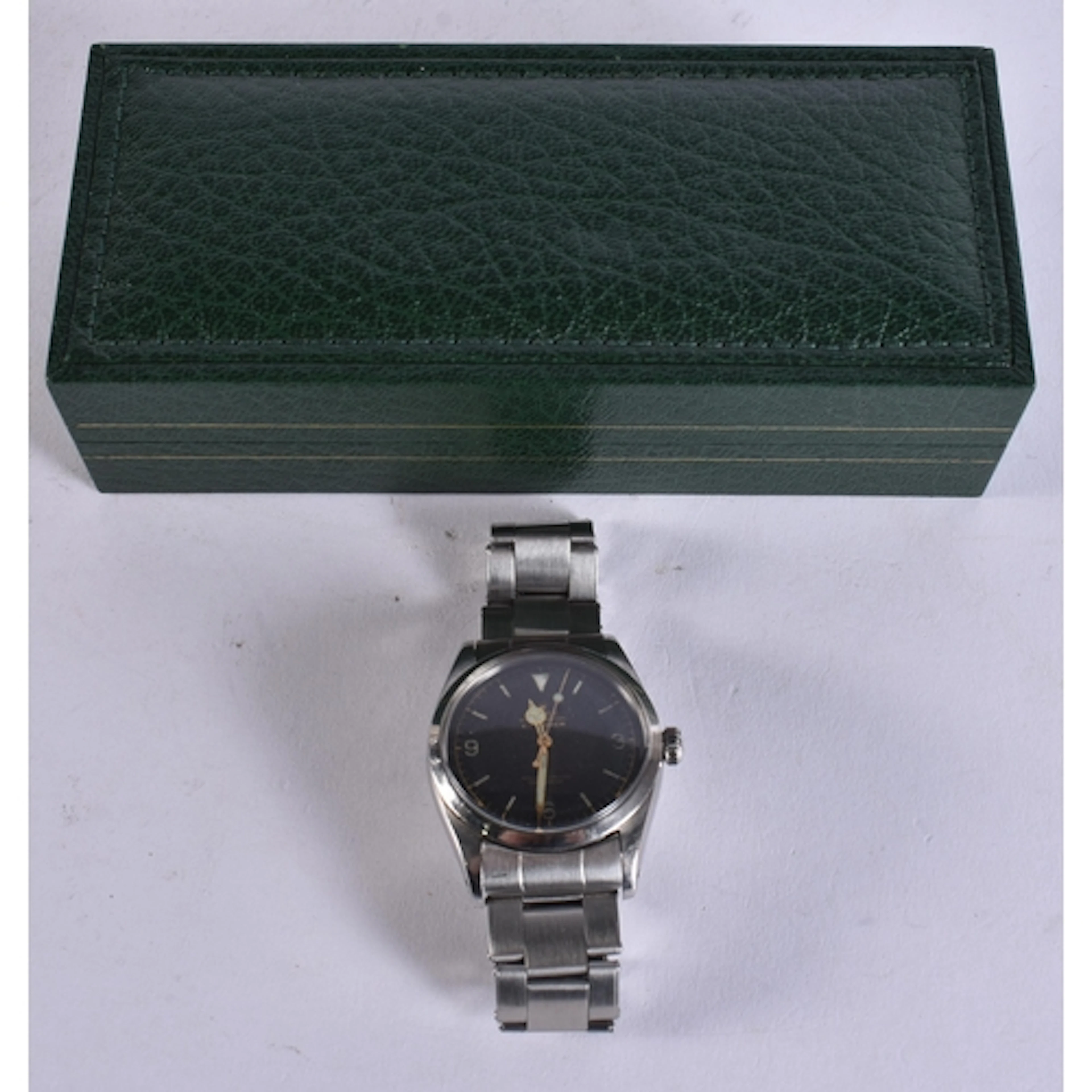 A ROLEX STAINLESS STEEL OYSTER PERPETUAL EXPLORER AUTOMATIC ...