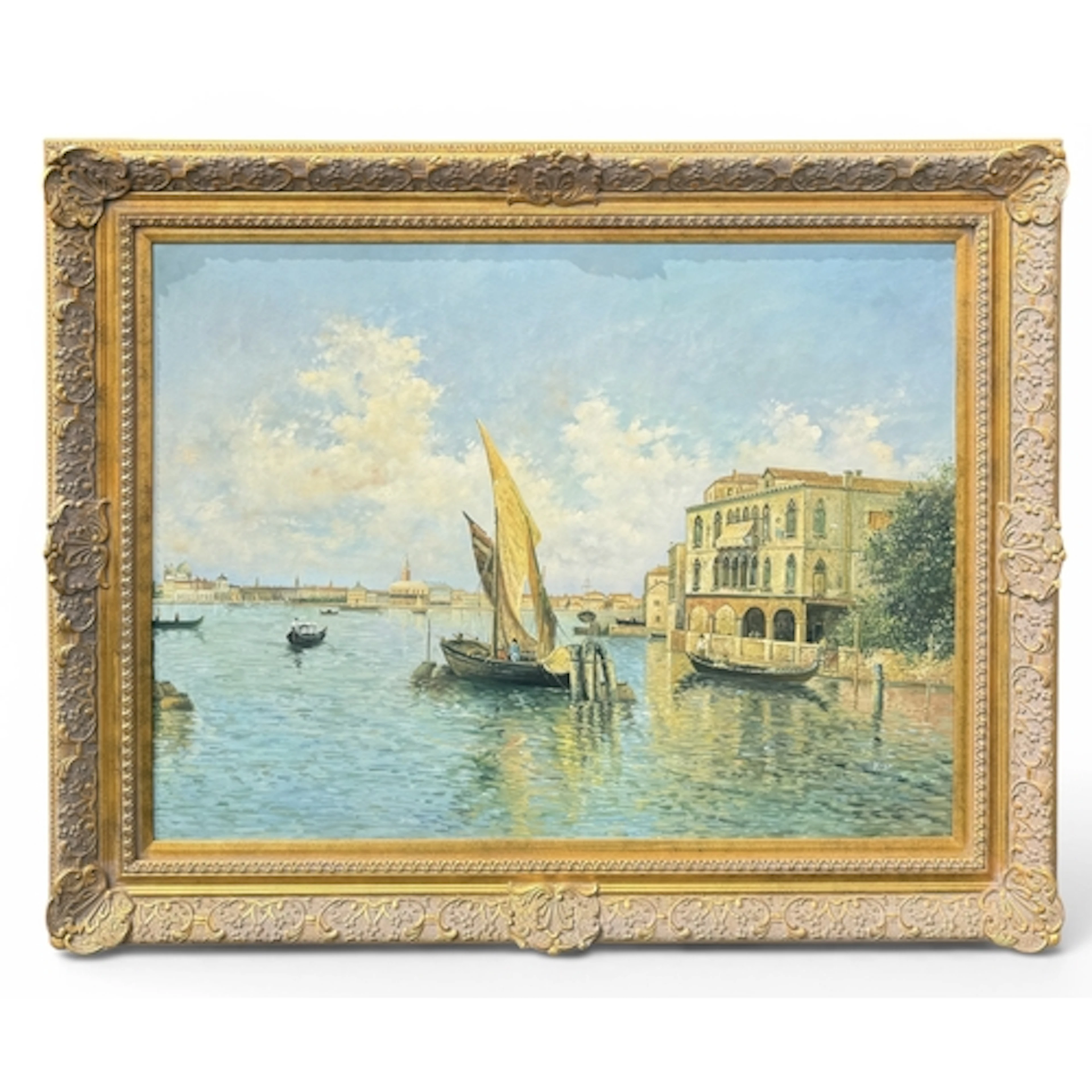 20TH CENTURY SCHOOL: VENETIAN CANAL Oil on canvas. 101.5cm x...