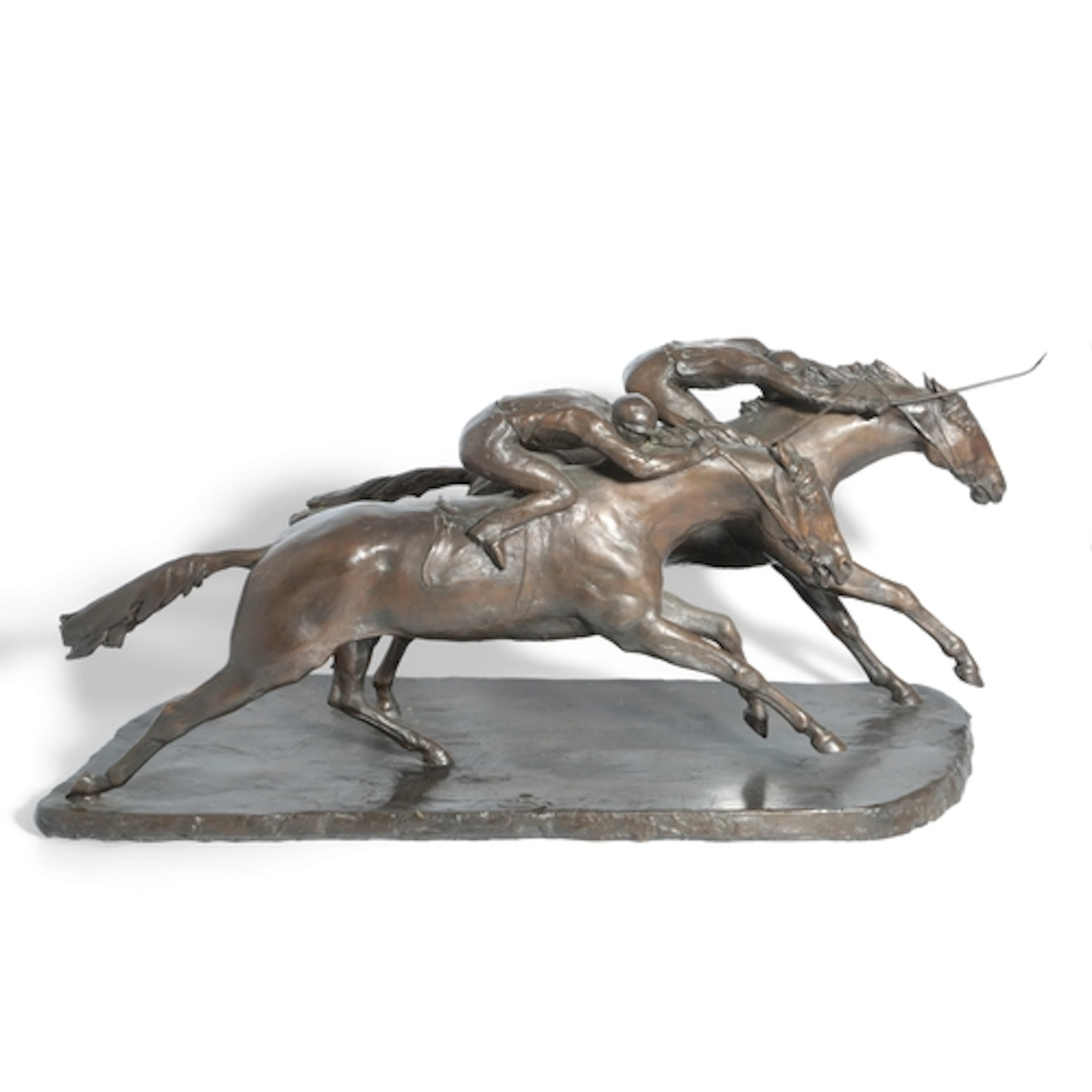 § § John Skeaping (1901-1980). A bronze horse racing group, ...